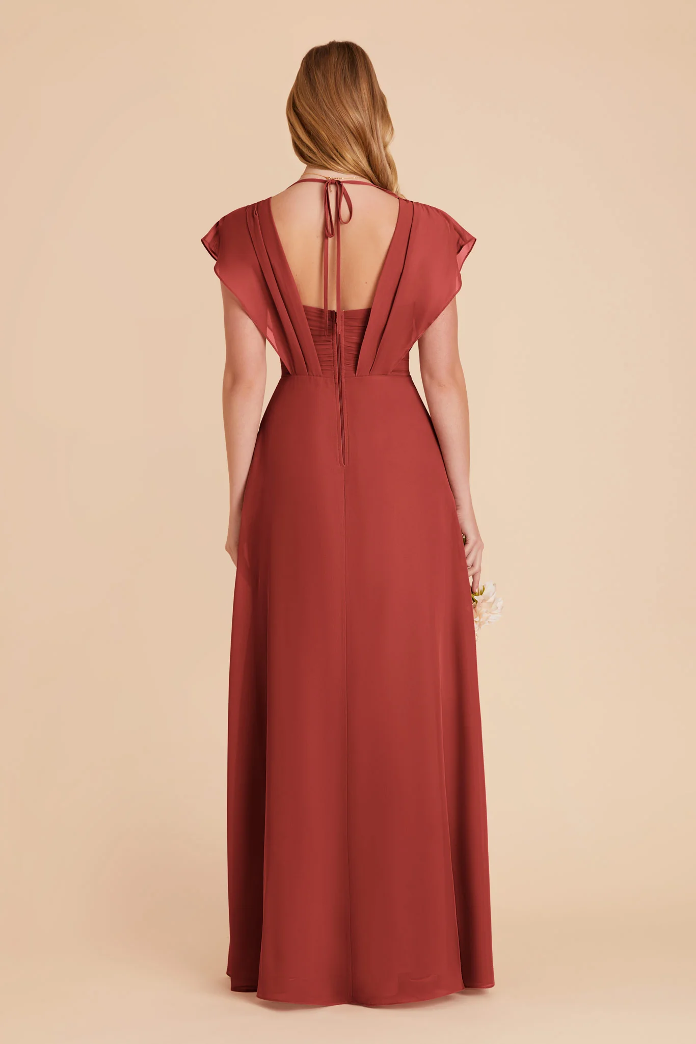 Violet Chiffon Dress - Spice - Image 17
