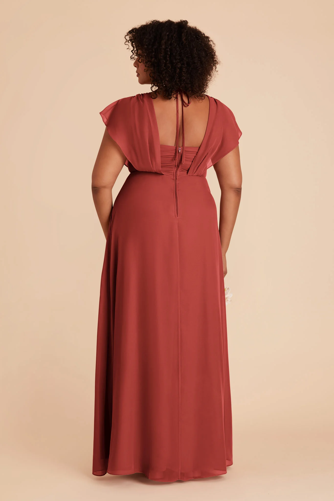 Violet Chiffon Dress - Spice - Image 18