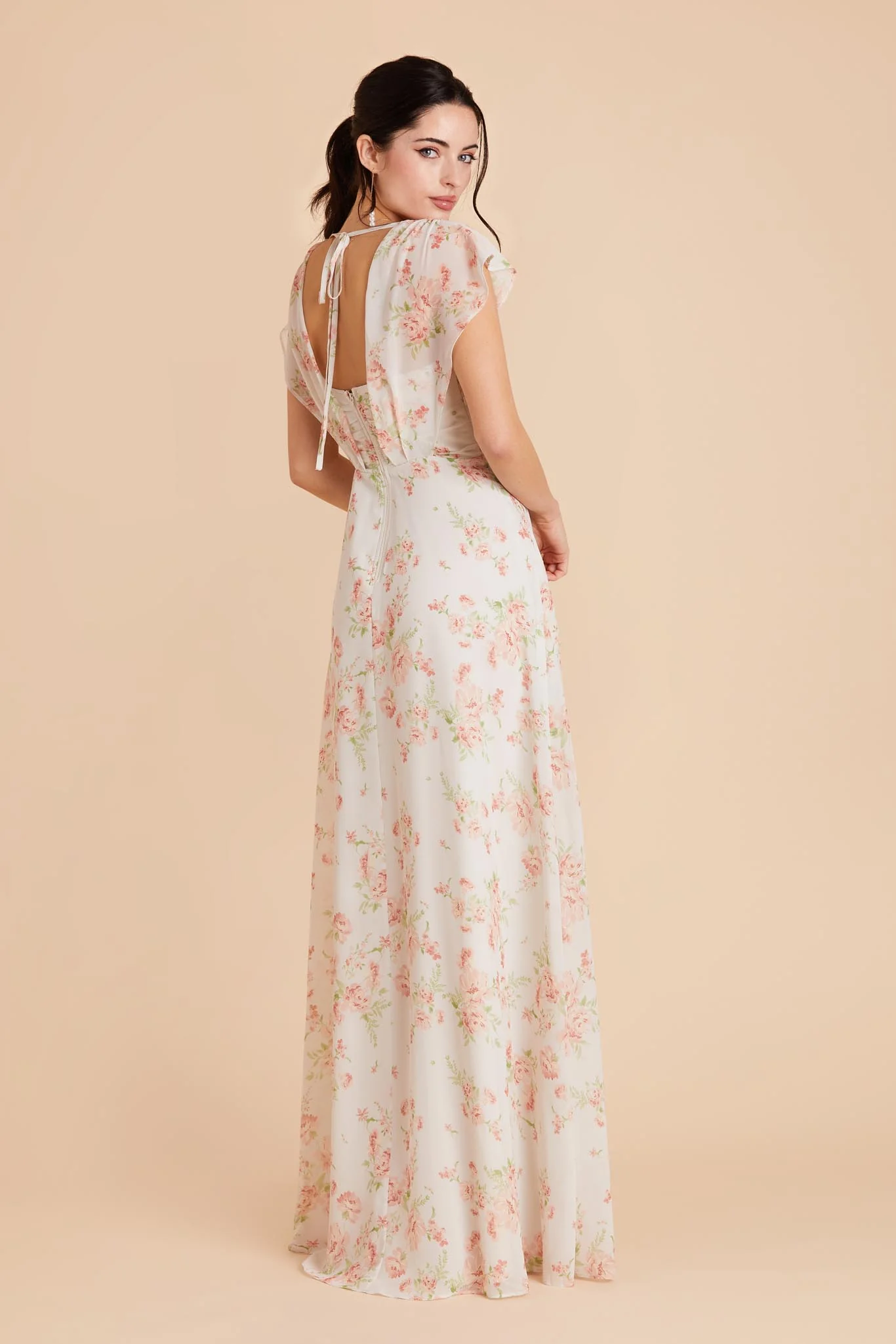 Violet Chiffon Dress - Whimsical Blooms - Image 6