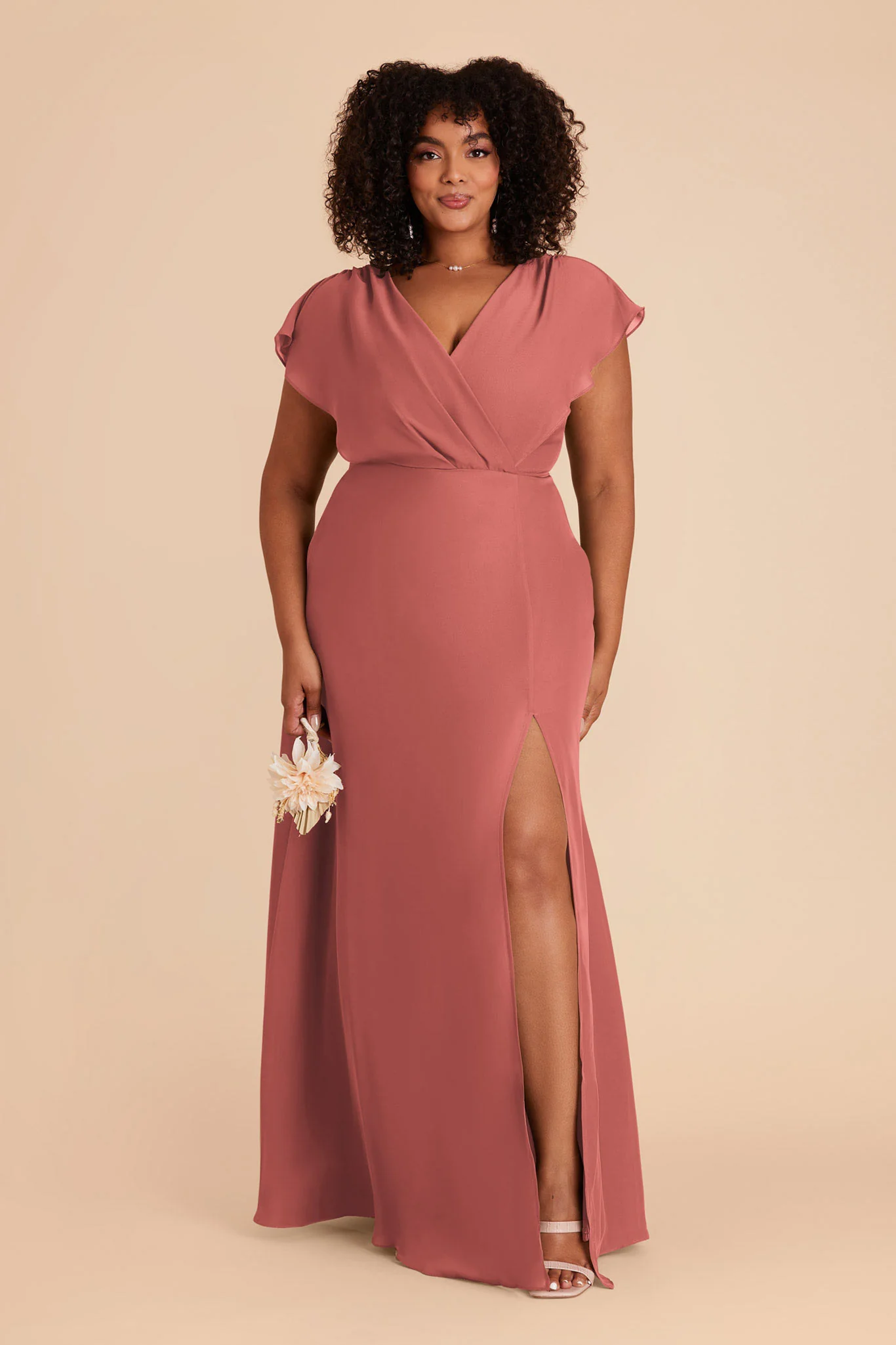 Violet Chiffon Dress - Wild Rose - Image 2