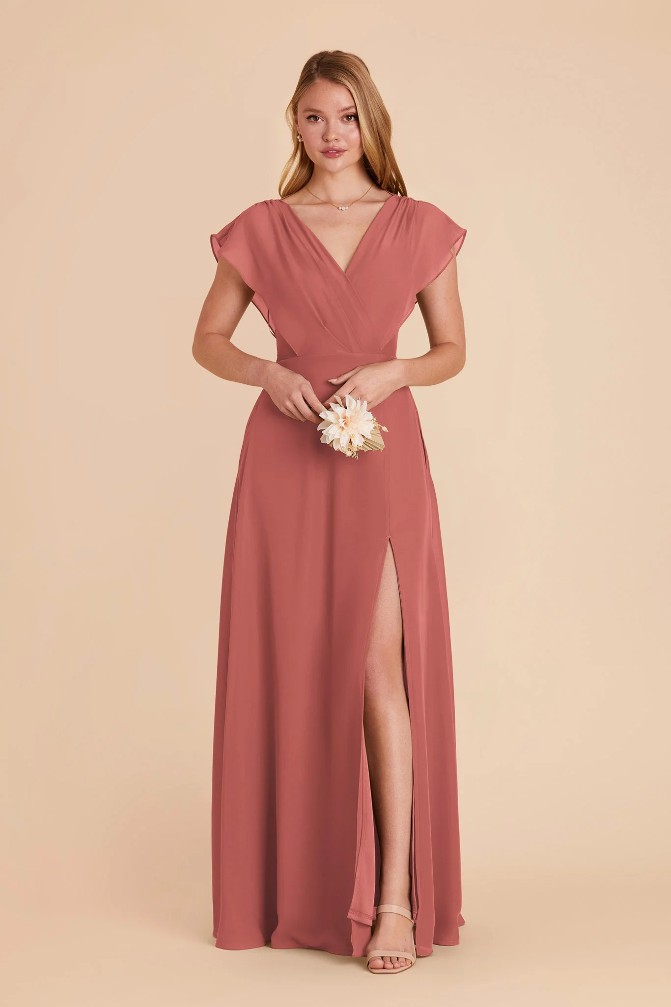 Violet Chiffon Dress - Wild Rose - Image 5