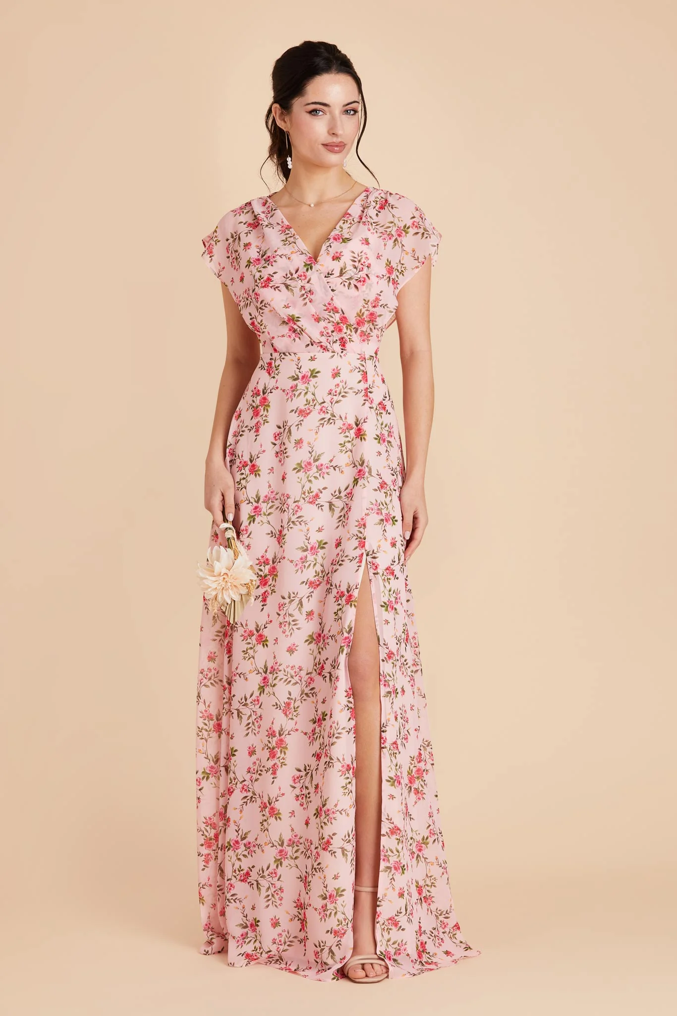 Violet Chiffon Dress - Wild Rose Garden - Image 5