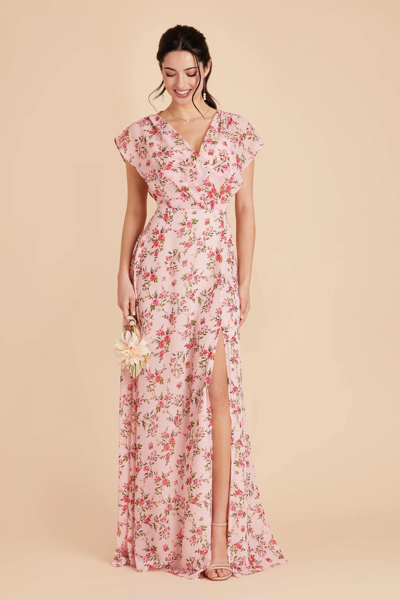 Violet Chiffon Dress - Wild Rose Garden - Image 7