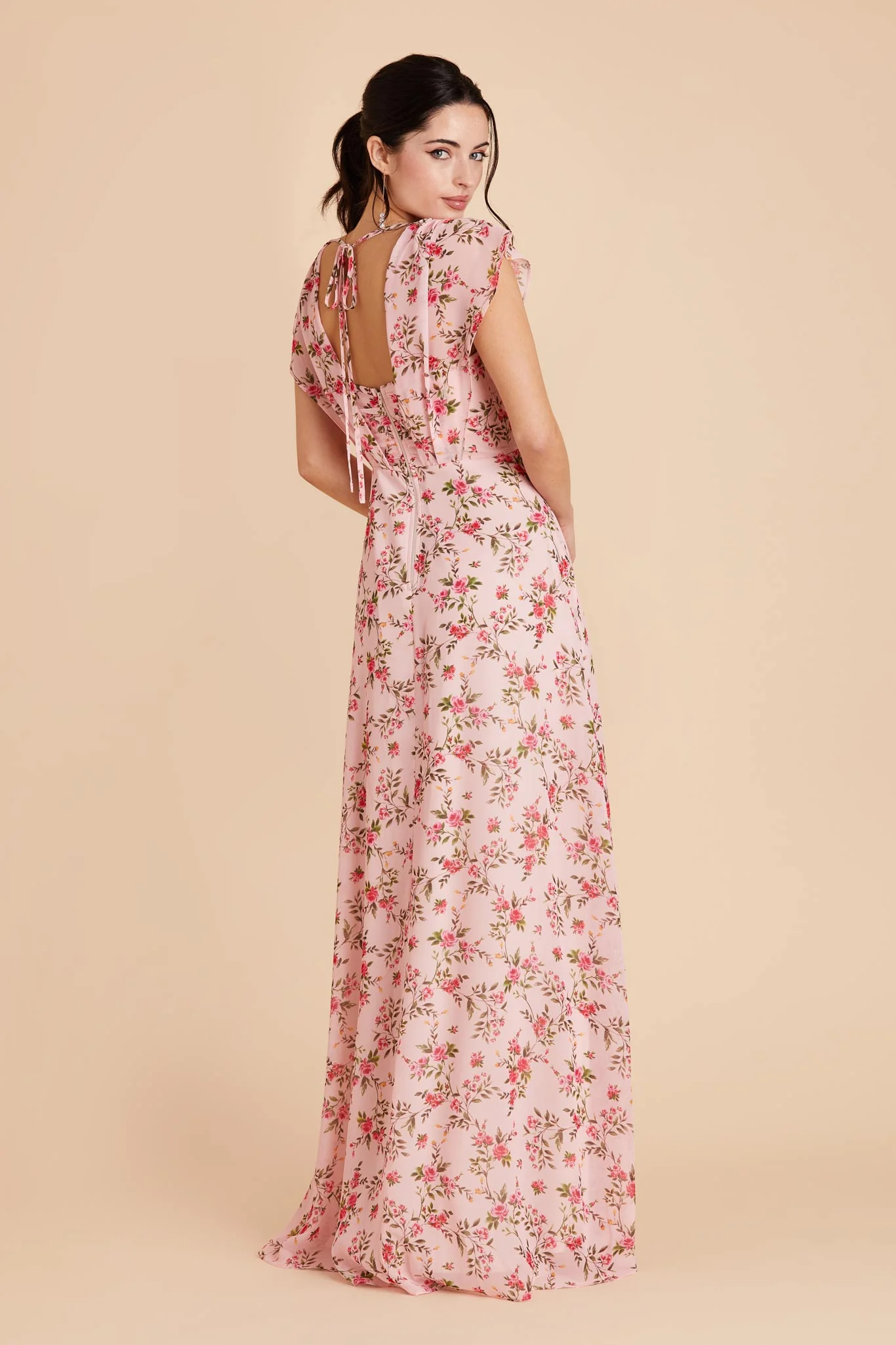 Violet Chiffon Dress - Wild Rose Garden - Image 8