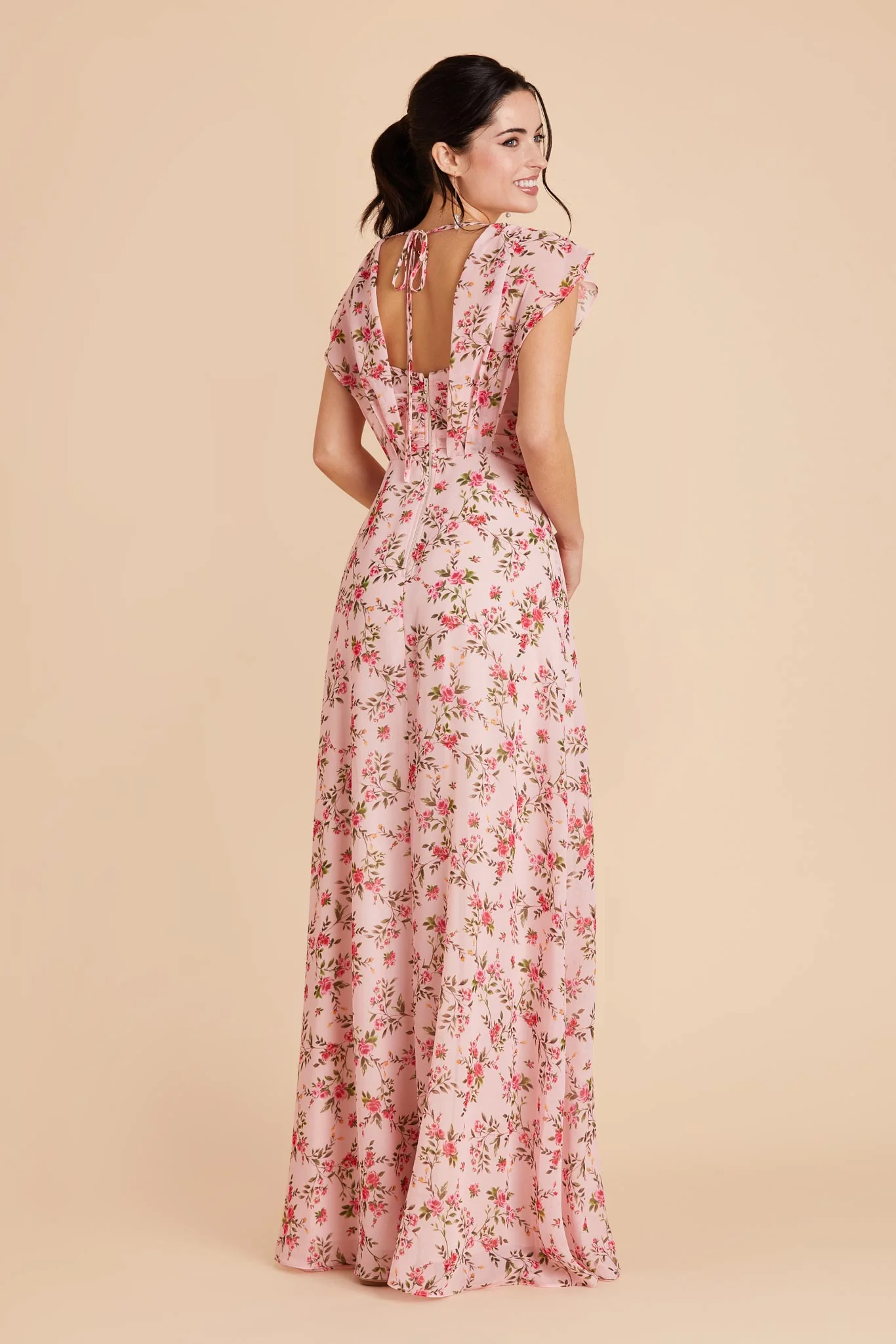 Violet Chiffon Dress - Wild Rose Garden - Image 9