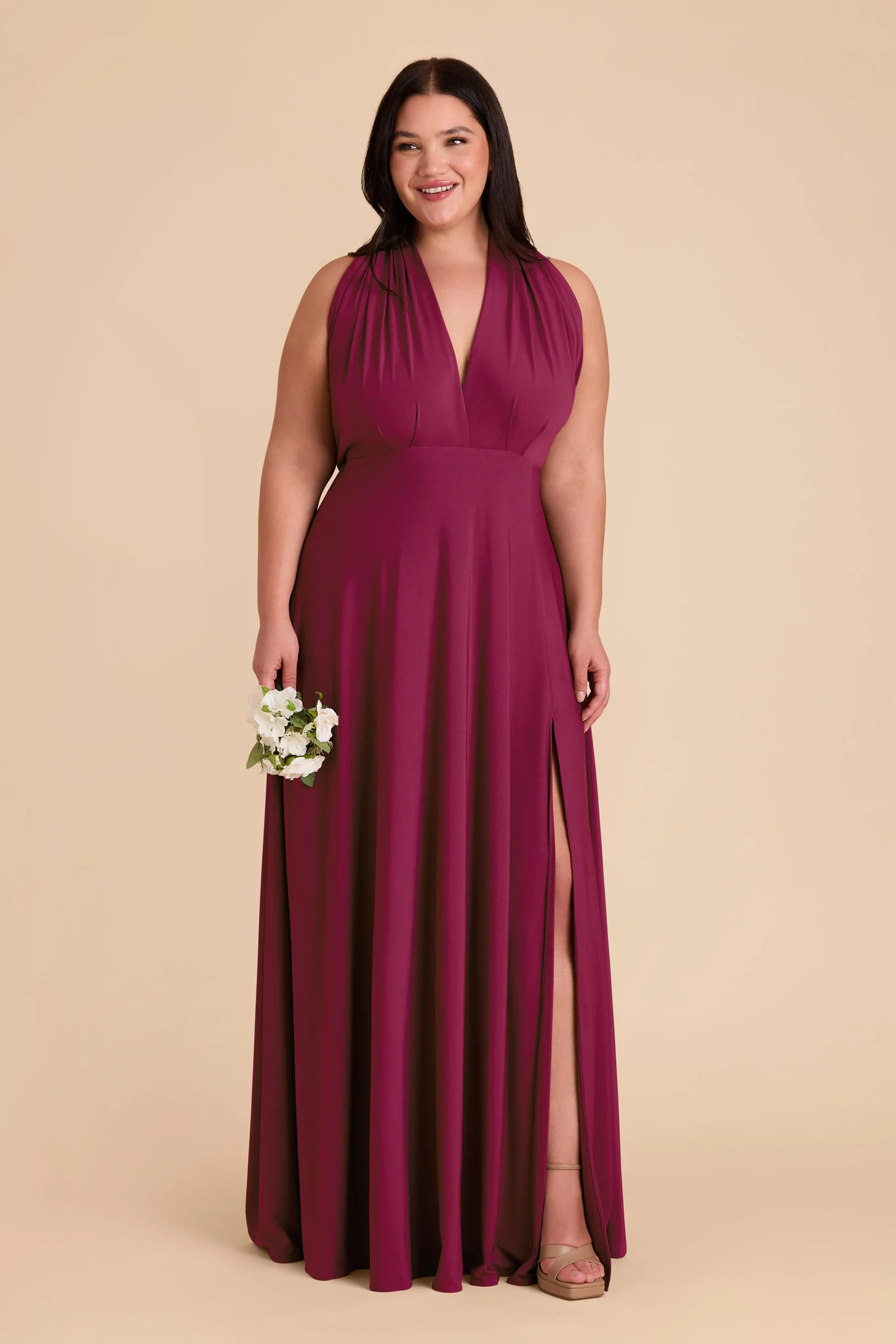 Willow Luxe Stretch Knit Dress - Berry - Image 35