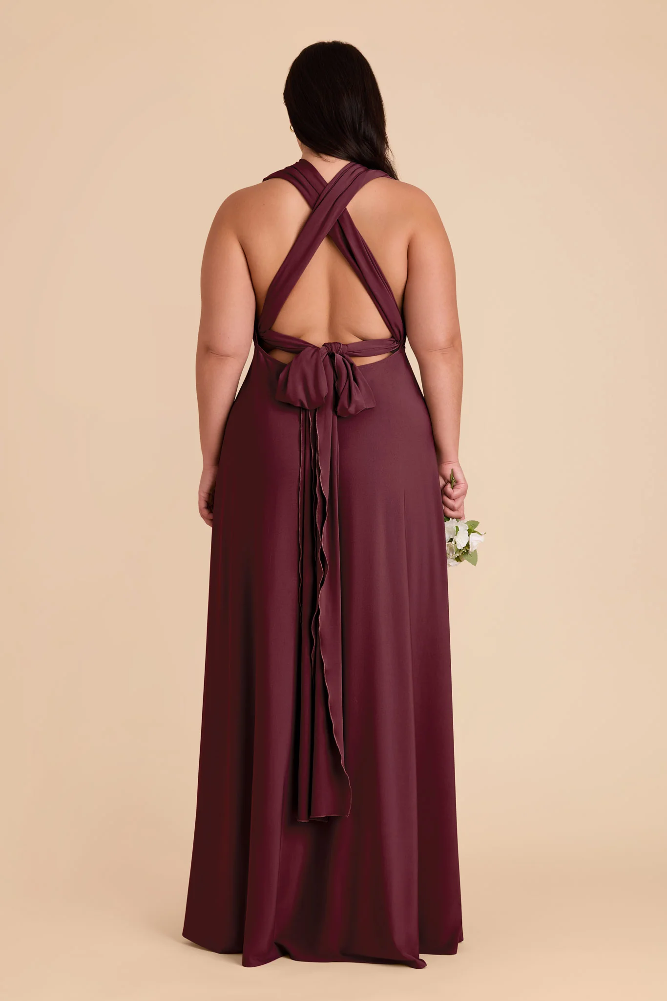 Willow Luxe Stretch Knit Dress - Cabernet - Image 45