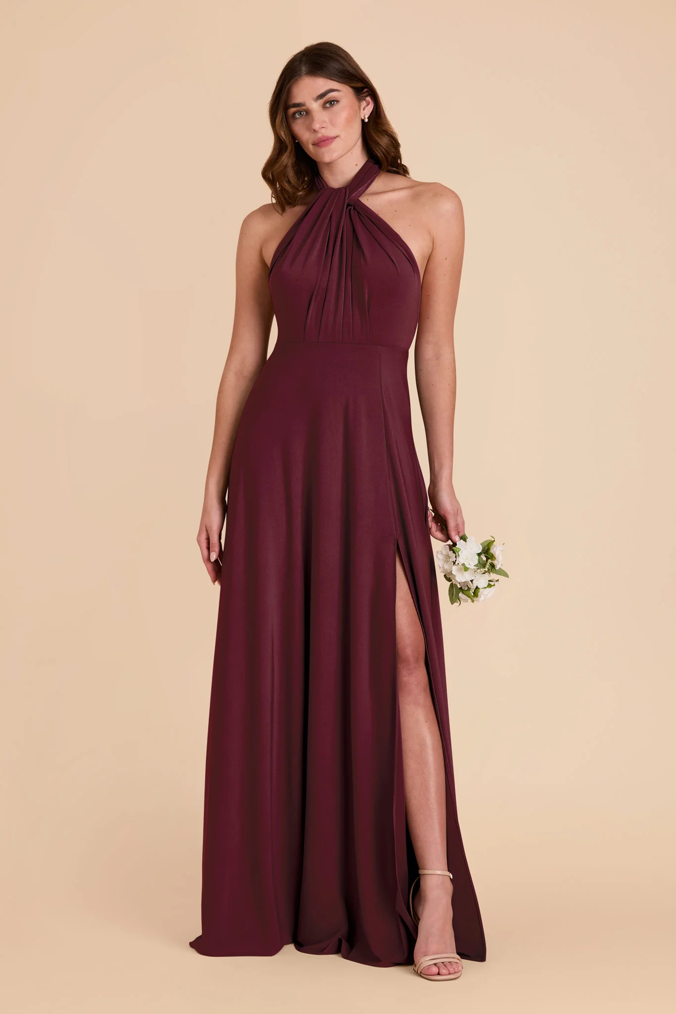 Willow Luxe Stretch Knit Dress - Cabernet - Image 8
