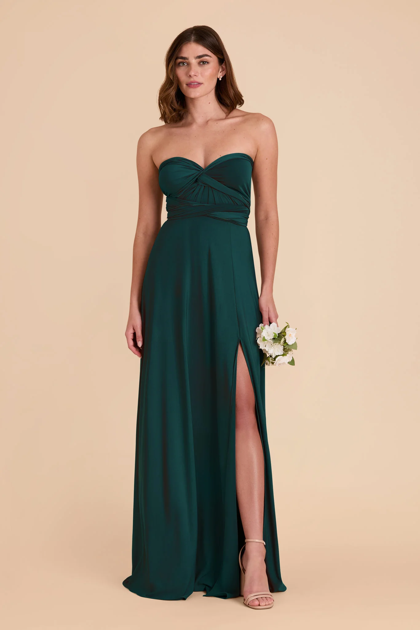 Willow Luxe Stretch Knit Dress - Emerald - Image 10