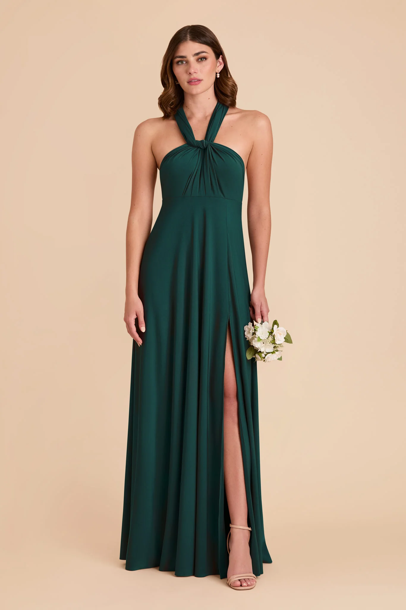Willow Luxe Stretch Knit Dress - Emerald - Image 13