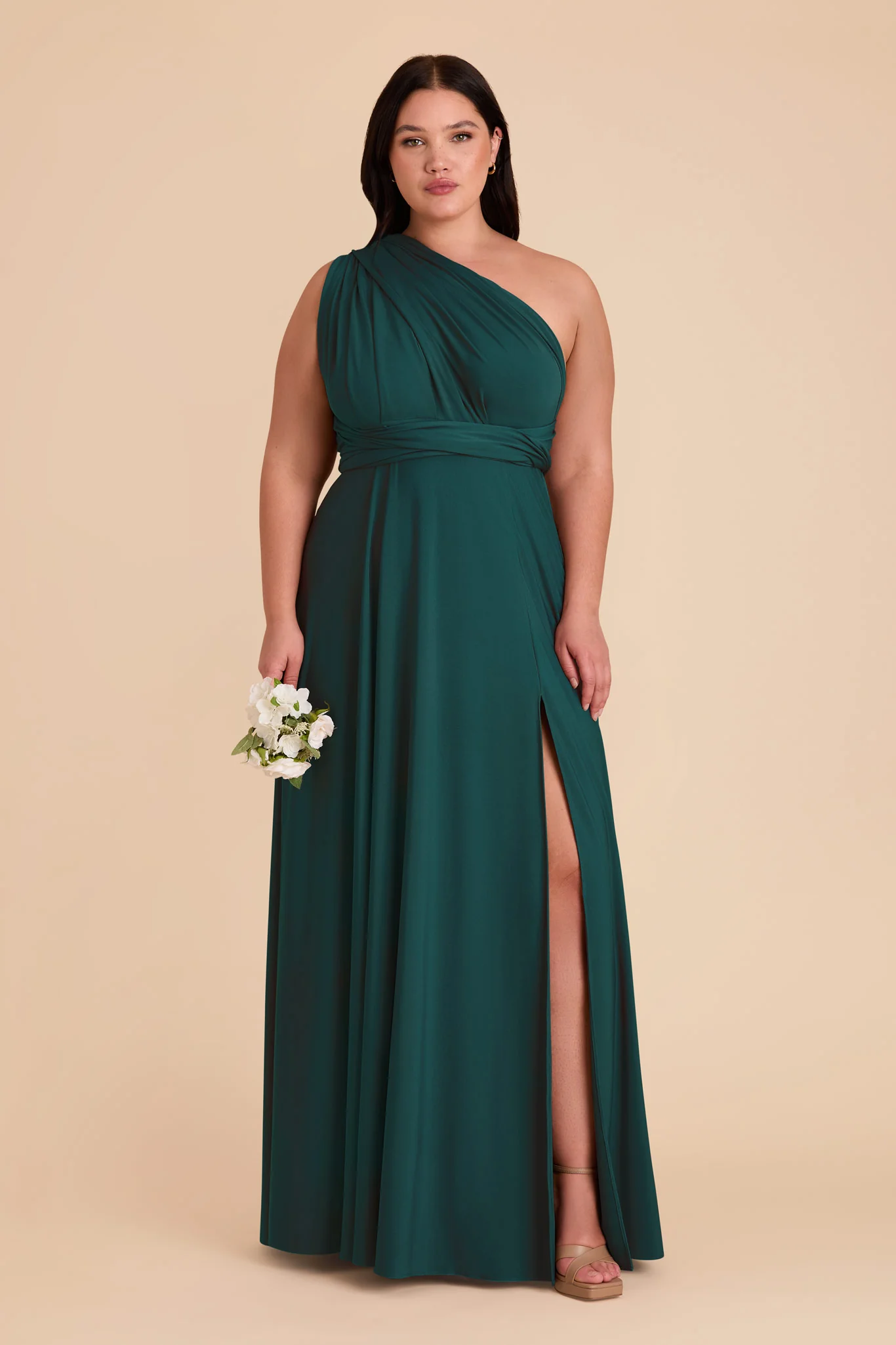 Willow Luxe Stretch Knit Dress - Emerald - Image 2