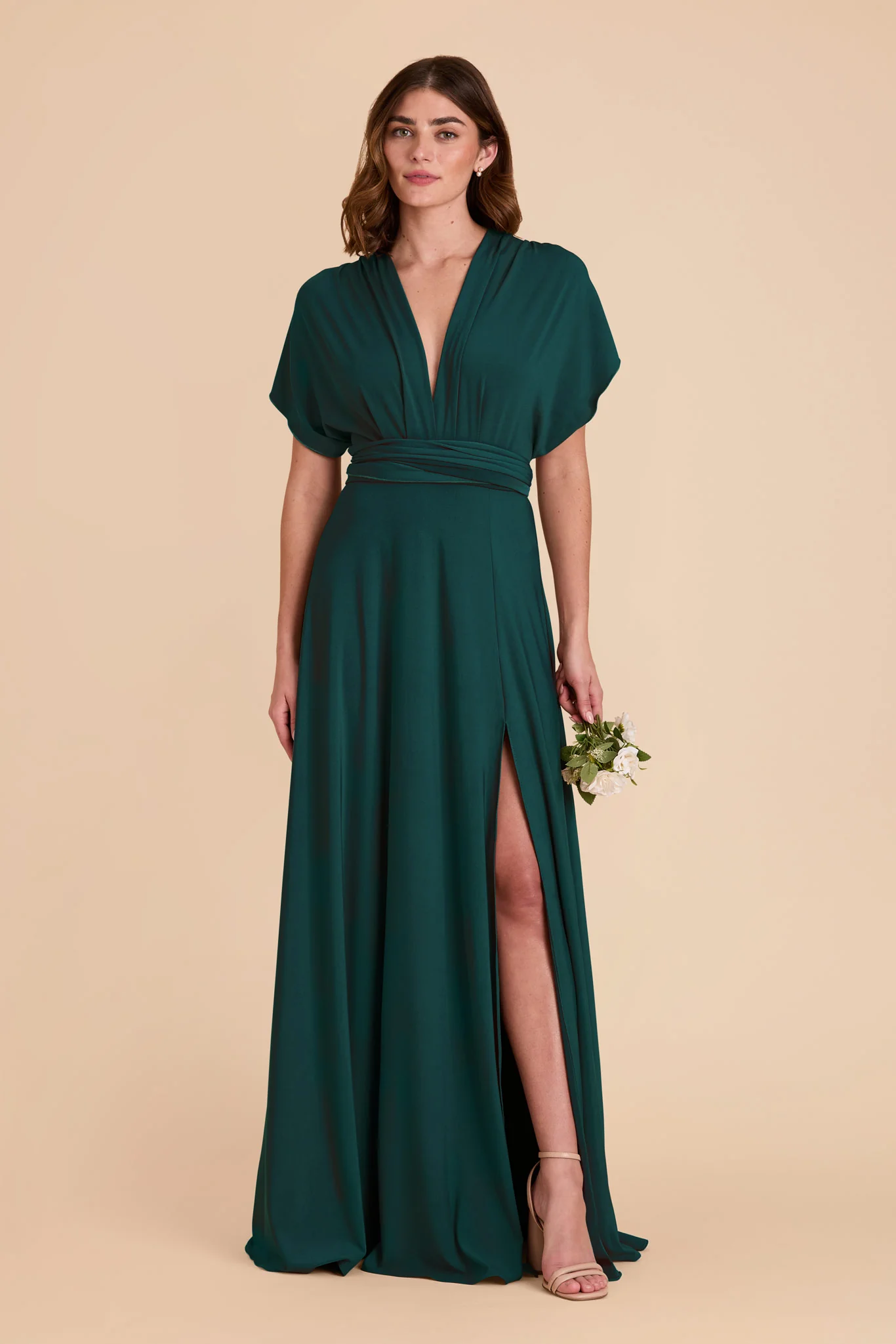 Willow Luxe Stretch Knit Dress - Emerald - Image 24