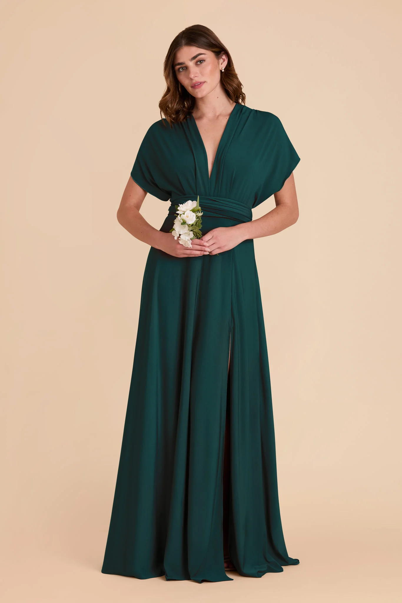 Willow Luxe Stretch Knit Dress - Emerald - Image 4