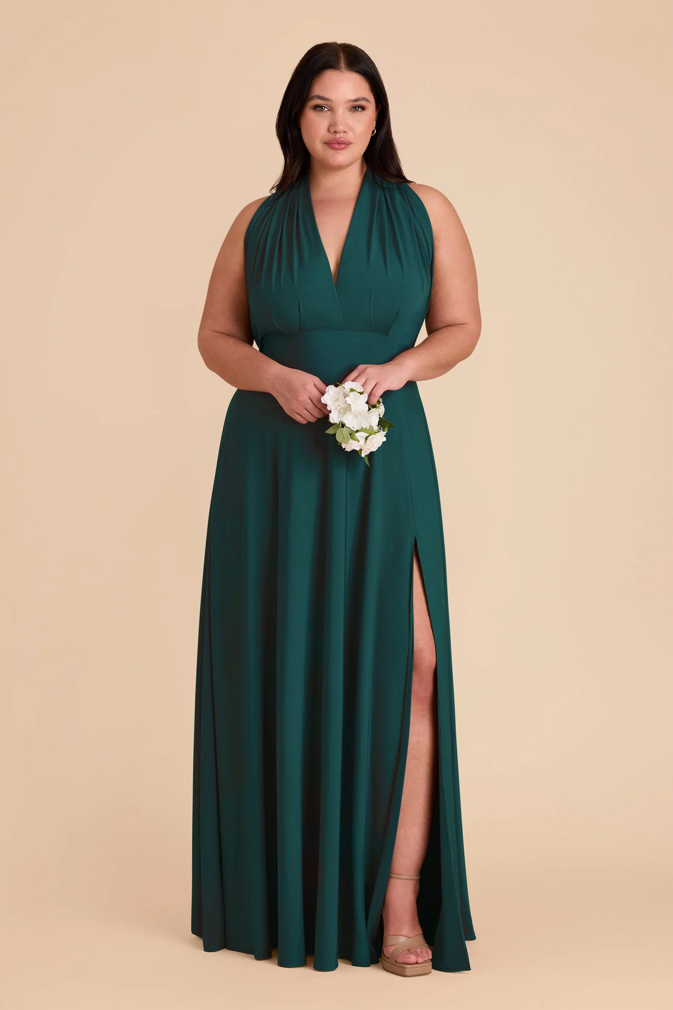 Willow Luxe Stretch Knit Dress - Emerald - Image 42