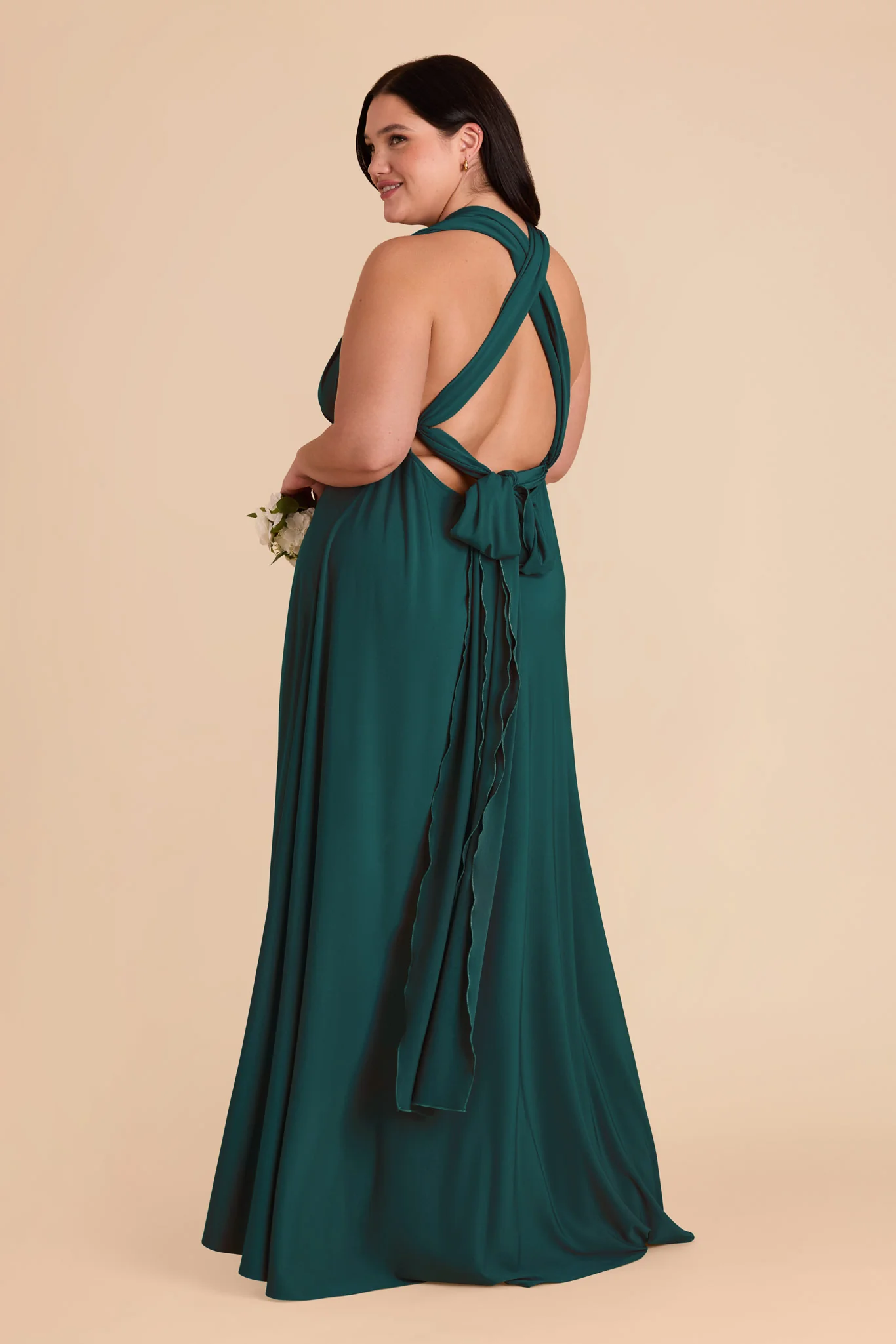 Willow Luxe Stretch Knit Dress - Emerald - Image 44