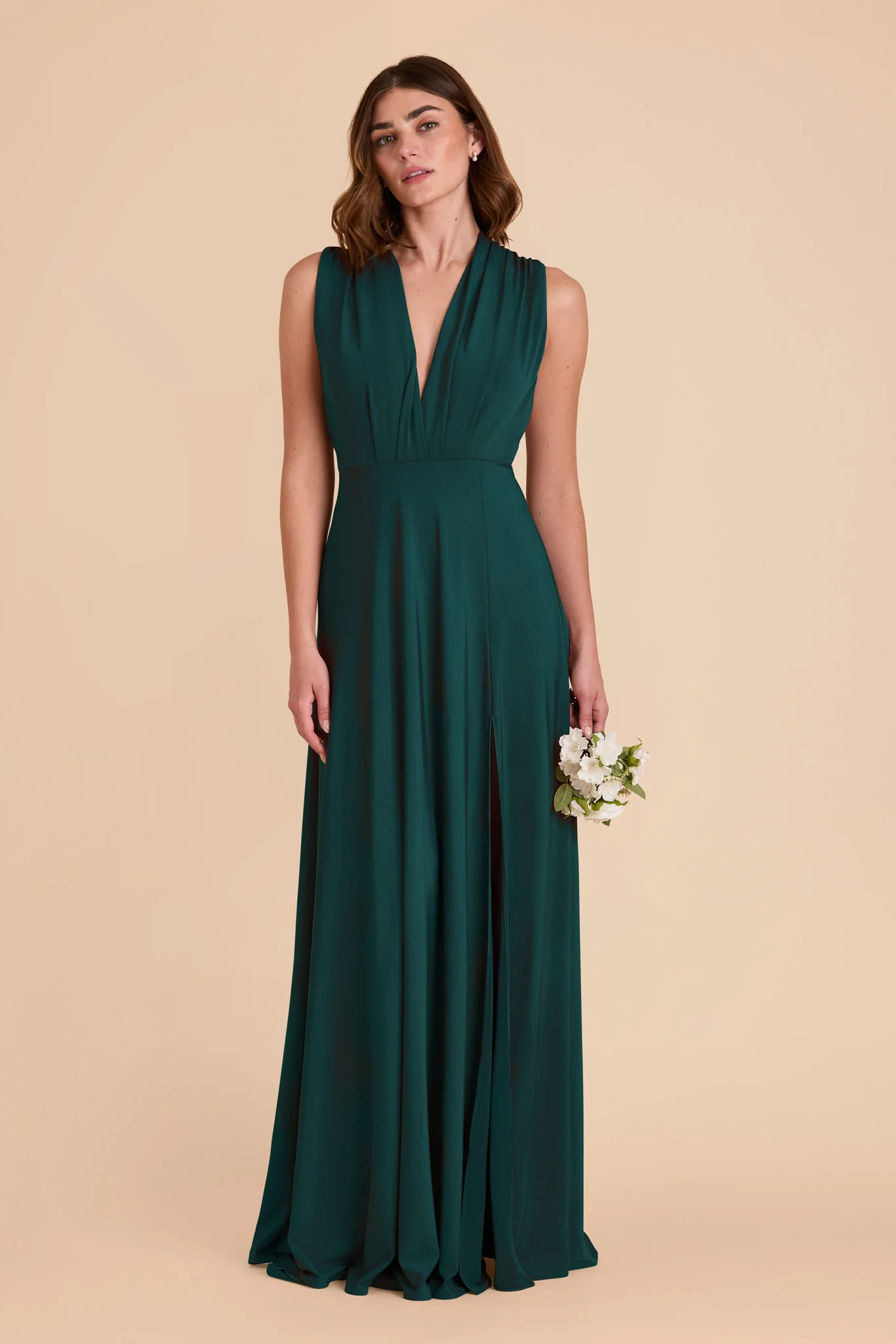 Willow Luxe Stretch Knit Dress - Emerald - Image 9