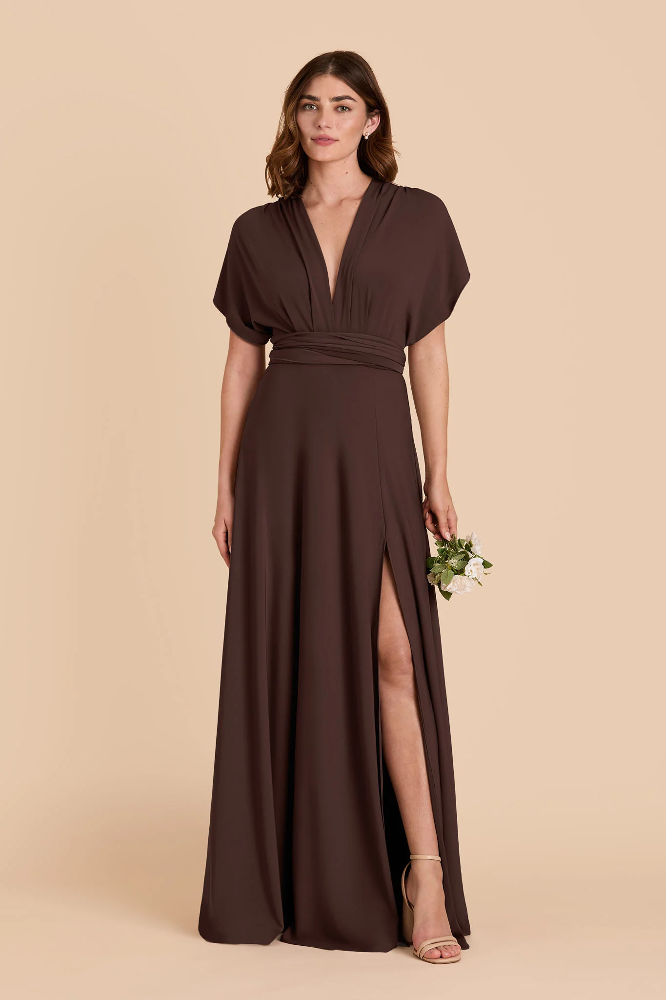 Willow Luxe Stretch Knit Dress - Espresso - Image 3