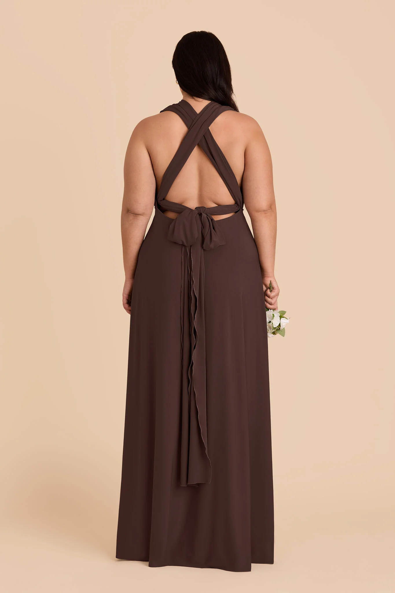 Willow Luxe Stretch Knit Dress - Espresso - Image 7