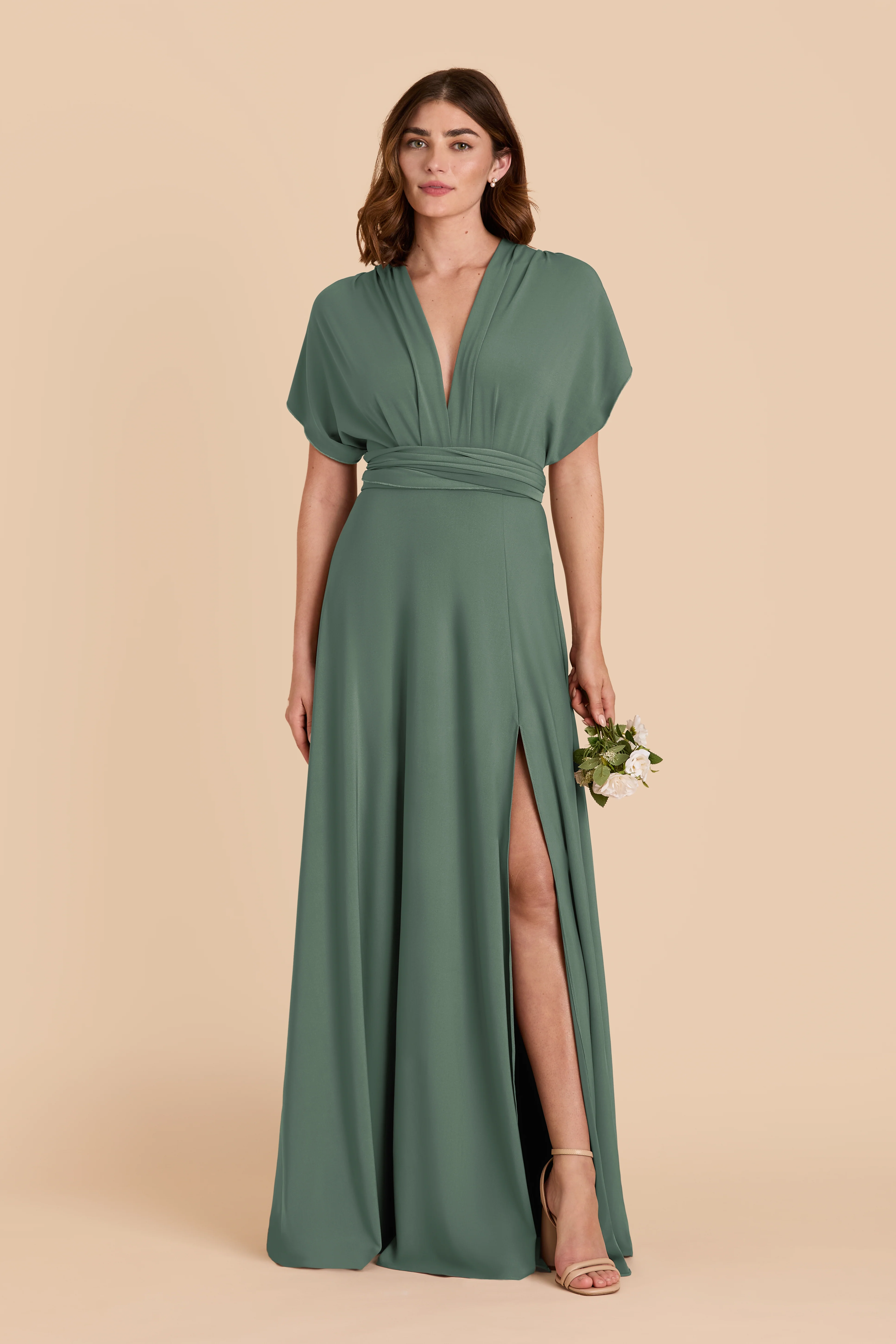 Willow Luxe Stretch Knit Dress - Eucalyptus - Image 3