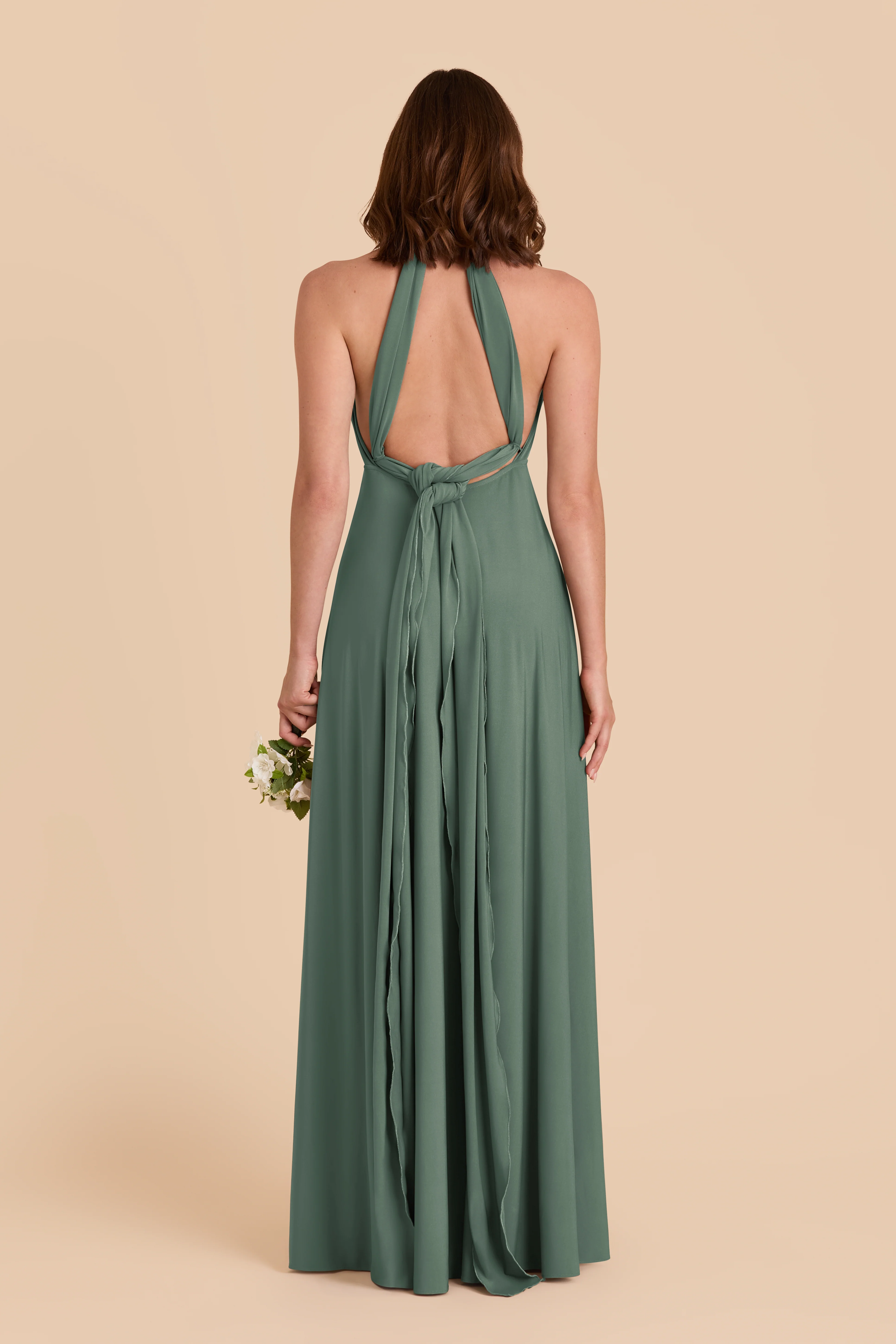 Willow Luxe Stretch Knit Dress - Eucalyptus - Image 4