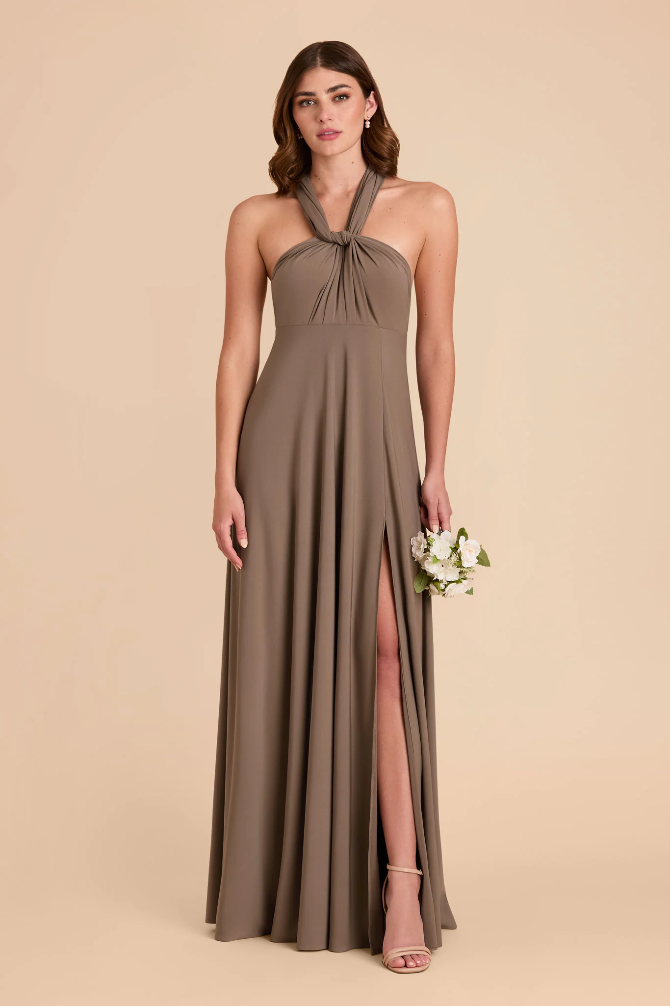 Willow Luxe Stretch Knit Dress - Mocha - Image 13