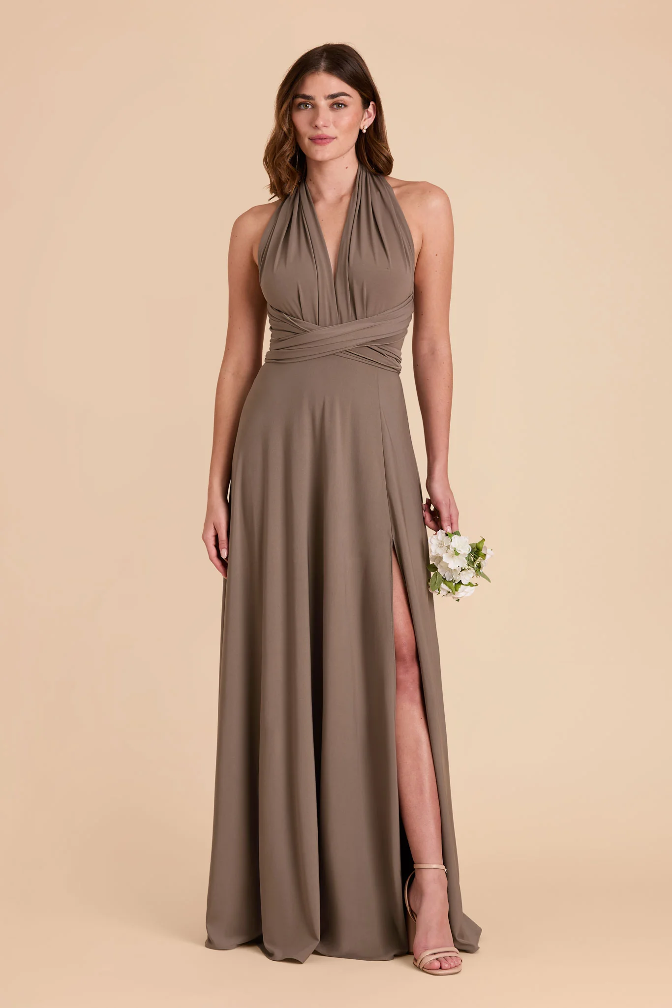 Willow Luxe Stretch Knit Dress - Mocha - Image 15