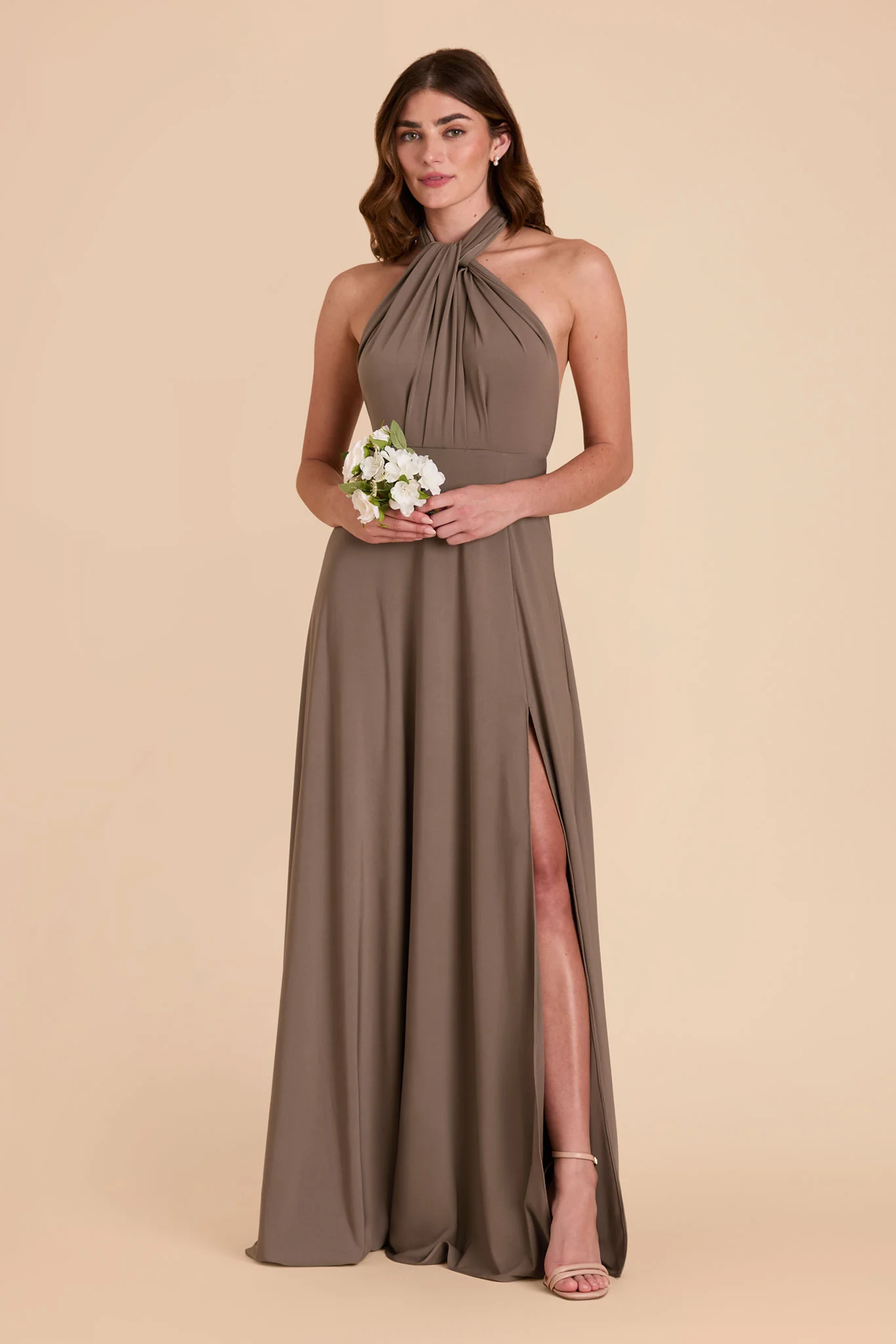 Willow Luxe Stretch Knit Dress - Mocha - Image 19