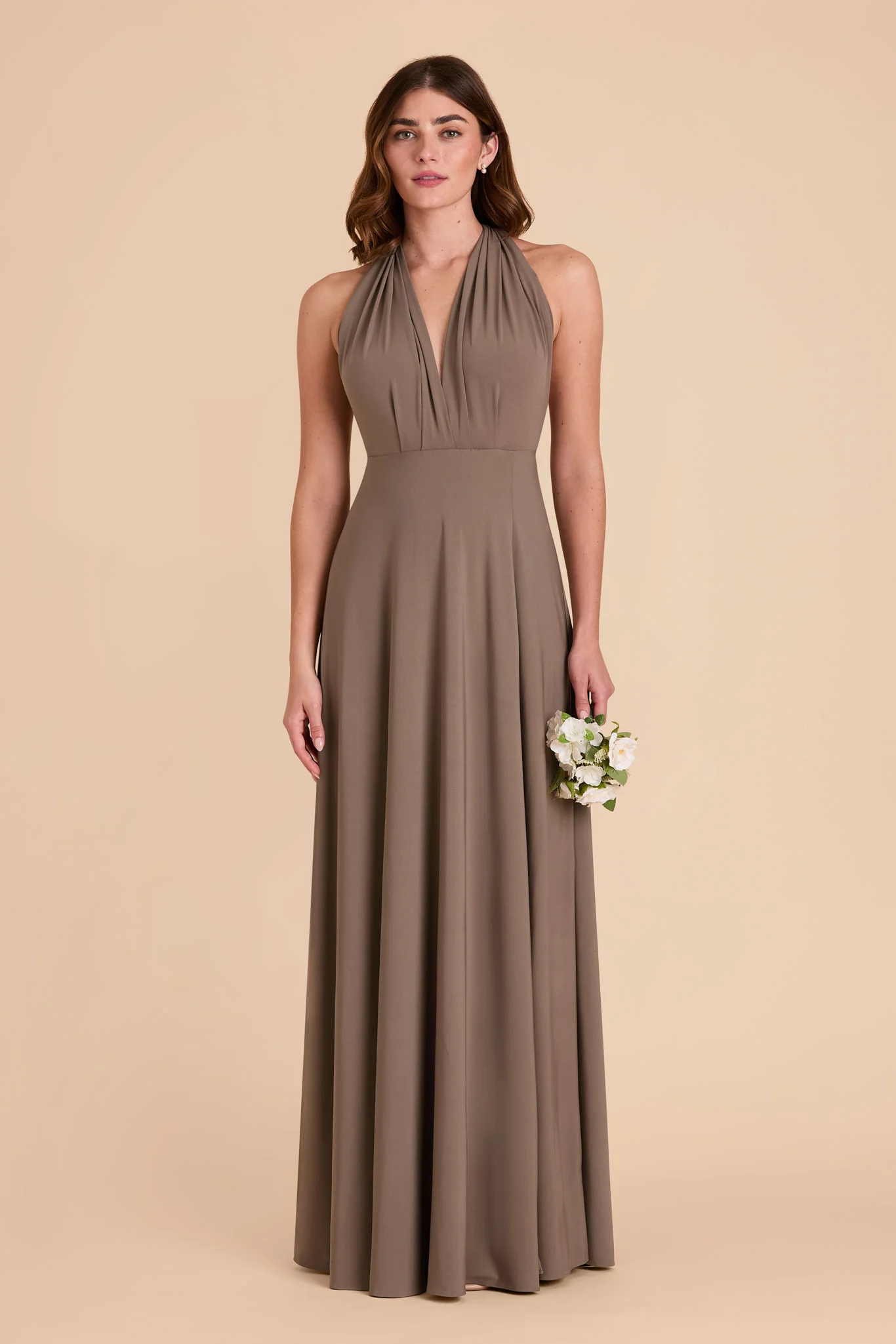 Willow Luxe Stretch Knit Dress - Mocha - Image 21