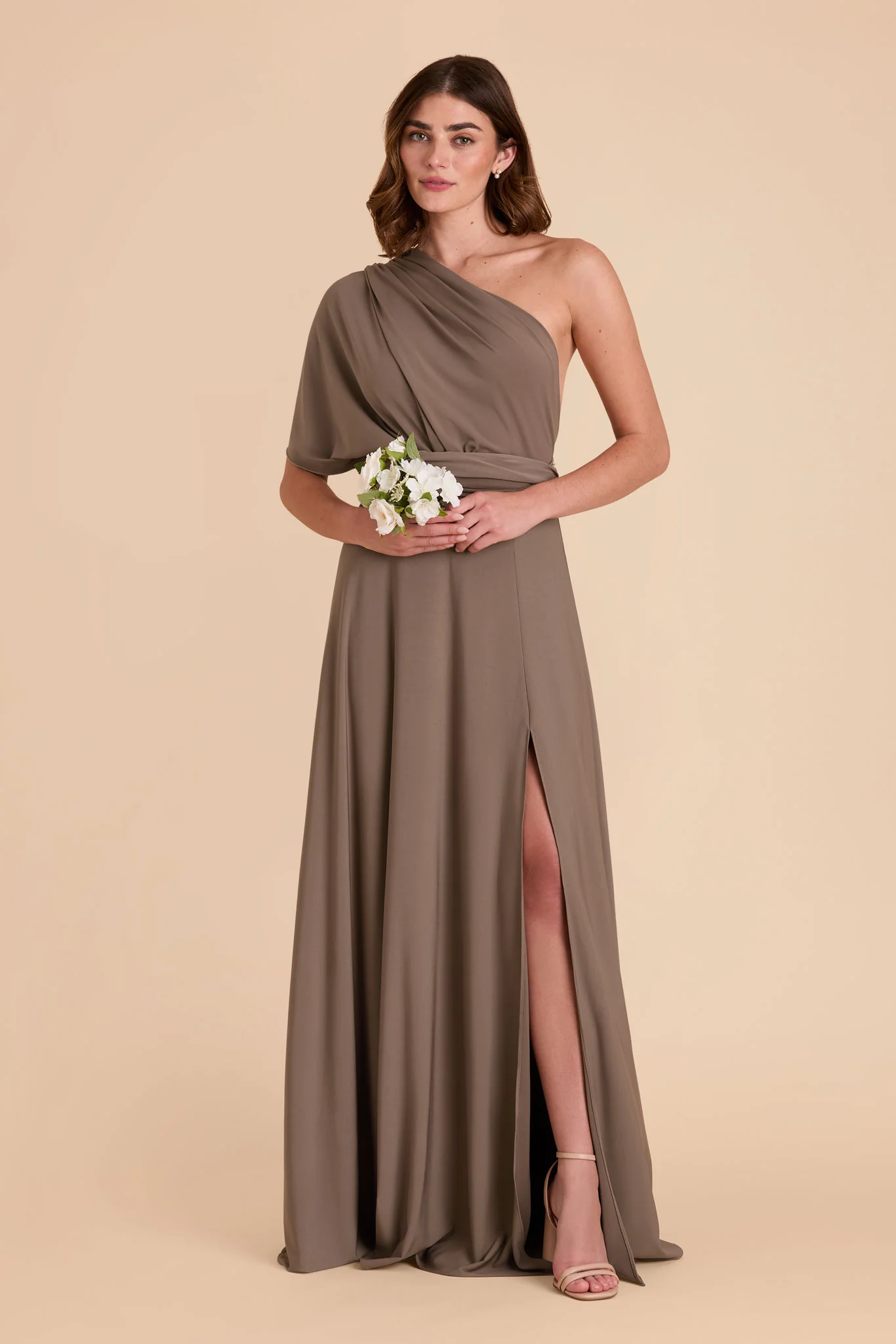 Willow Luxe Stretch Knit Dress - Mocha - Image 29