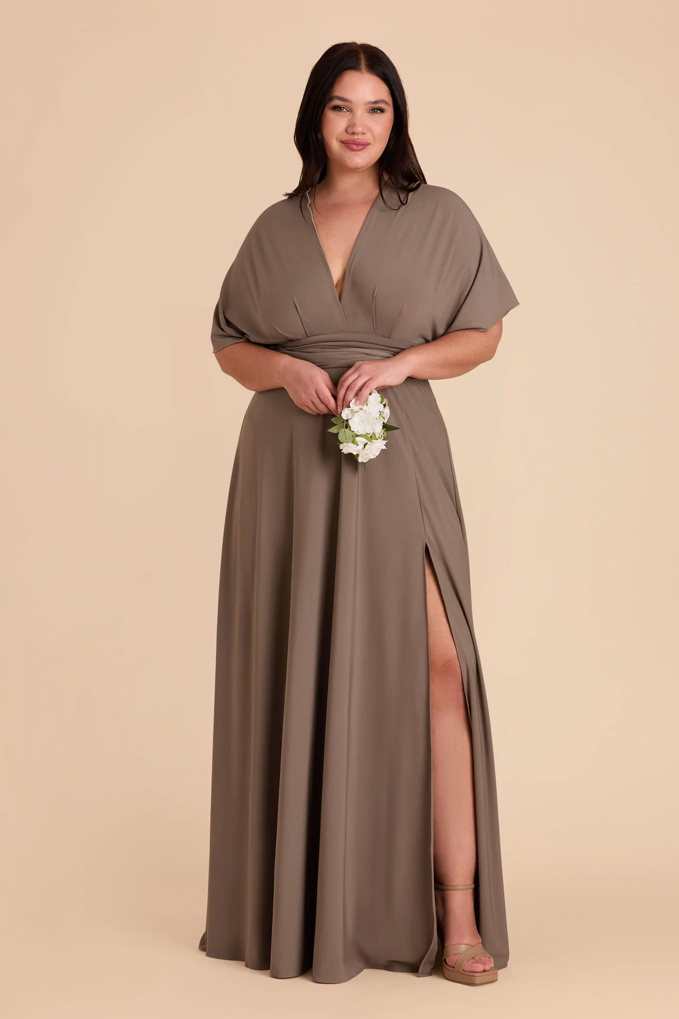 Willow Luxe Stretch Knit Dress - Mocha - Image 3