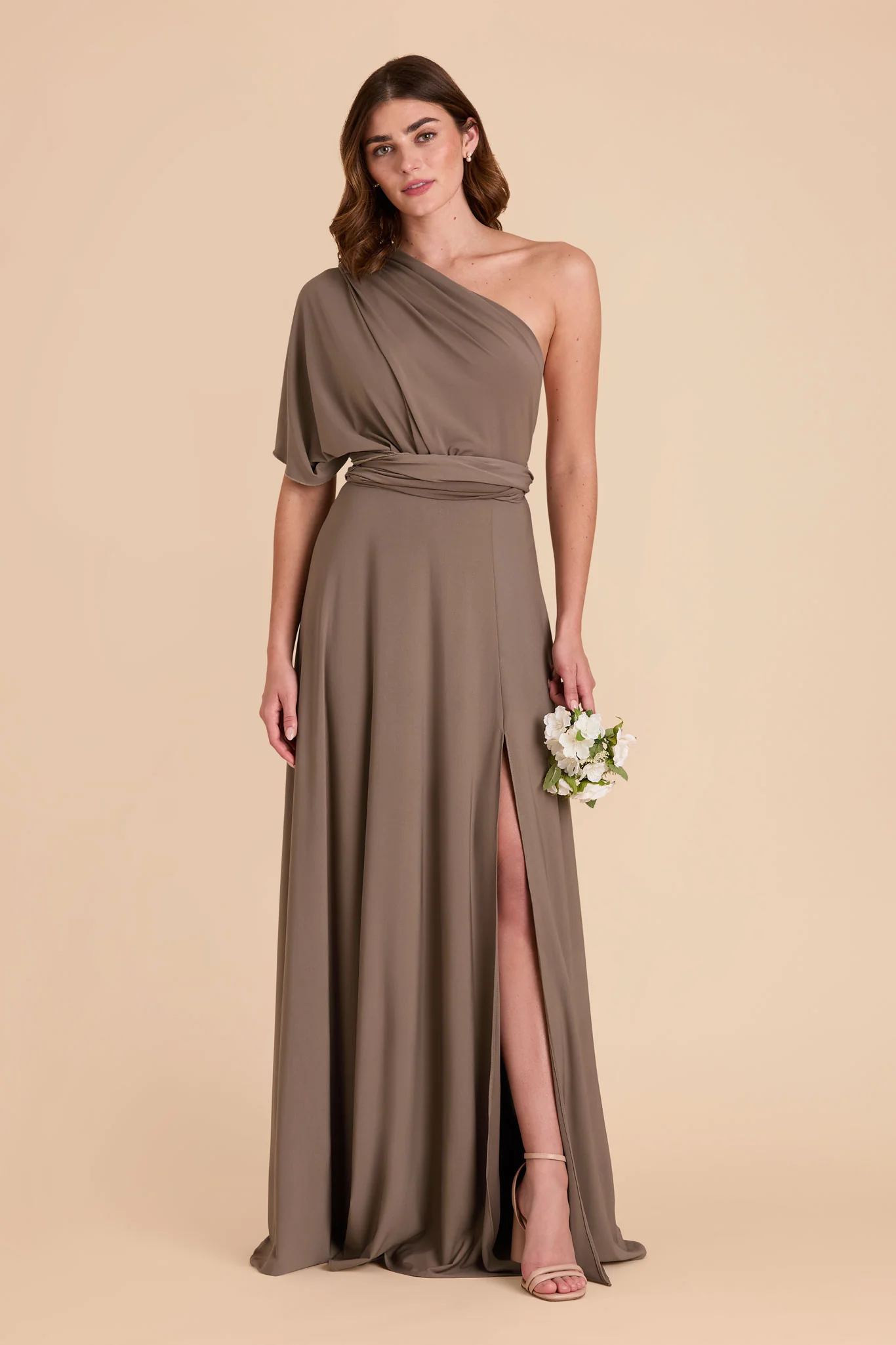 Willow Luxe Stretch Knit Dress - Mocha - Image 30
