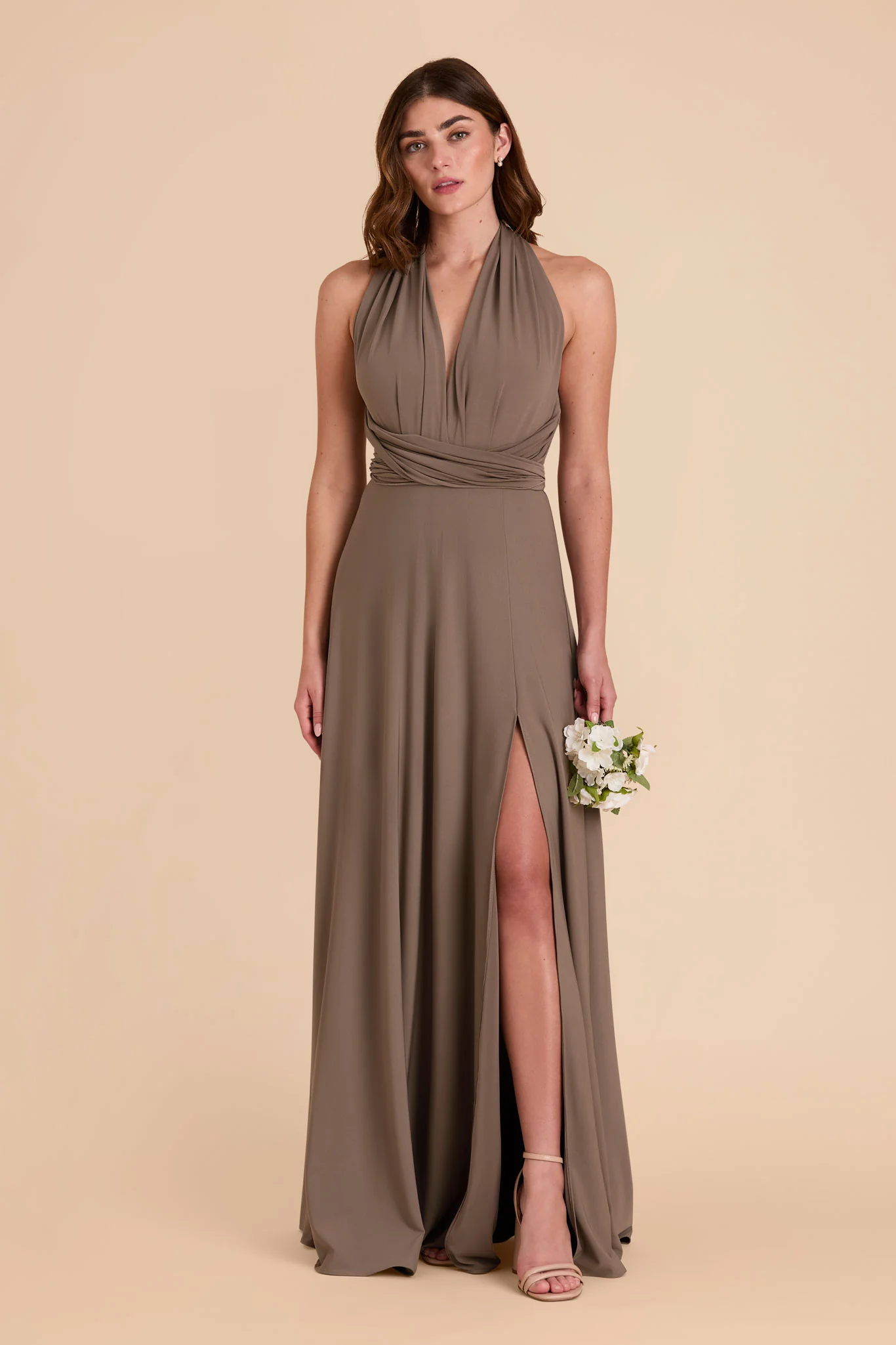 Willow Luxe Stretch Knit Dress - Mocha - Image 32