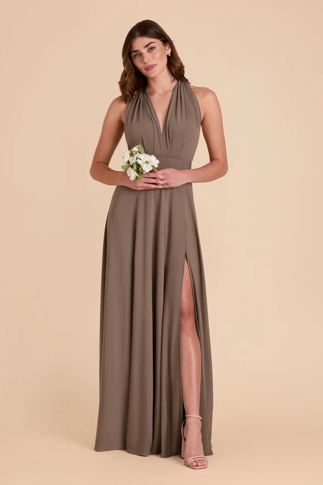Willow Luxe Stretch Knit Dress - Mocha - Image 33