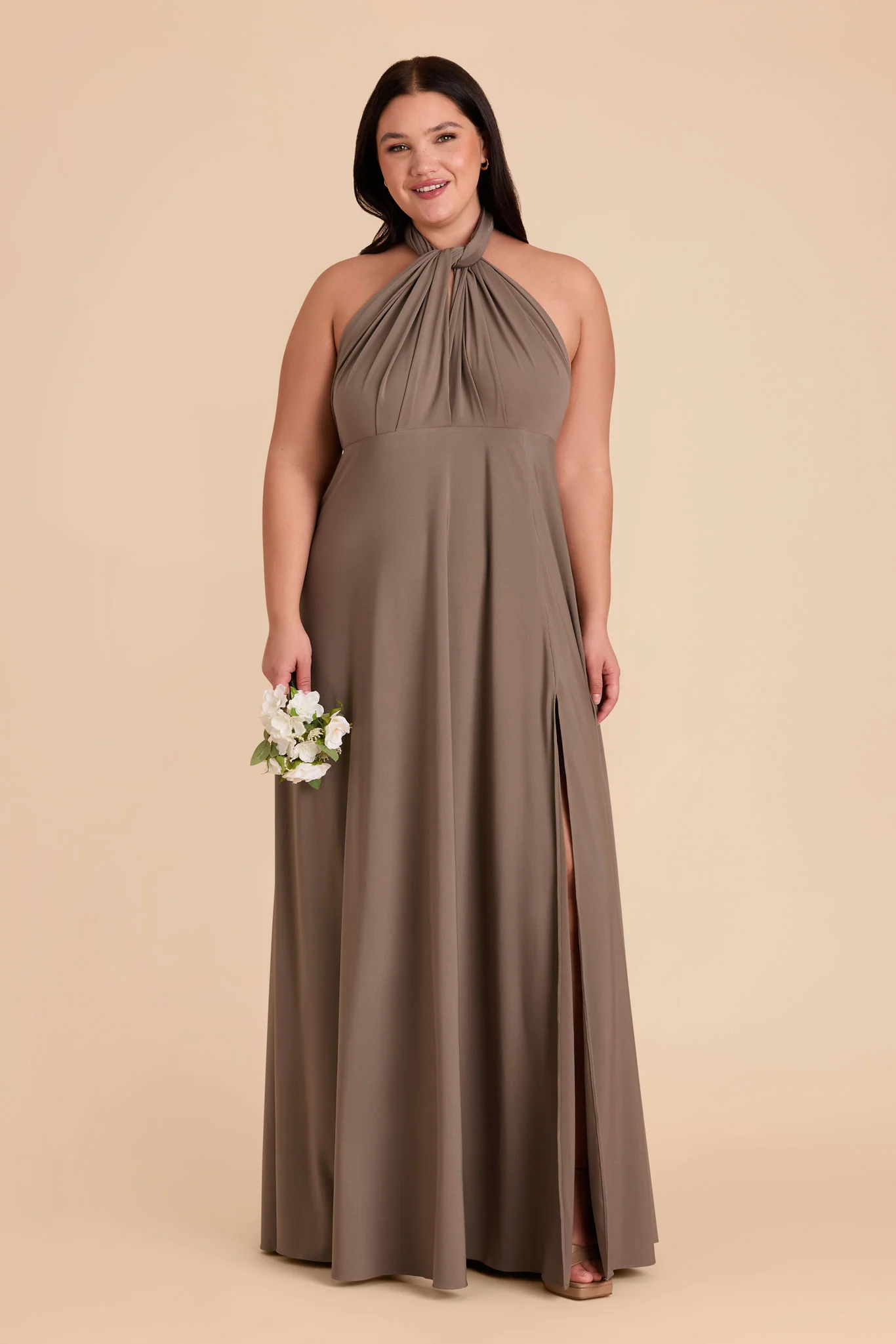 Willow Luxe Stretch Knit Dress - Mocha - Image 37