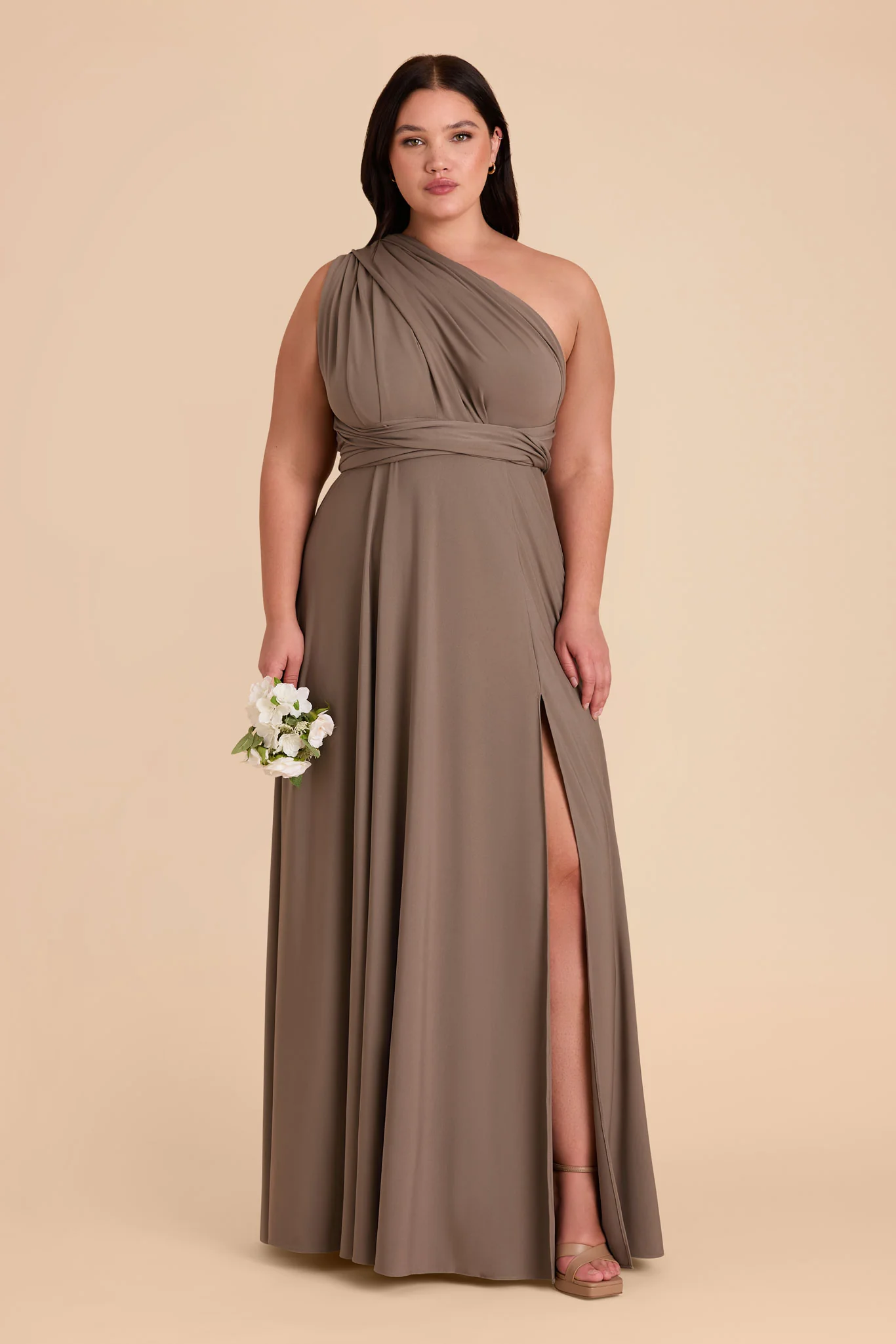 Willow Luxe Stretch Knit Dress - Mocha - Image 38