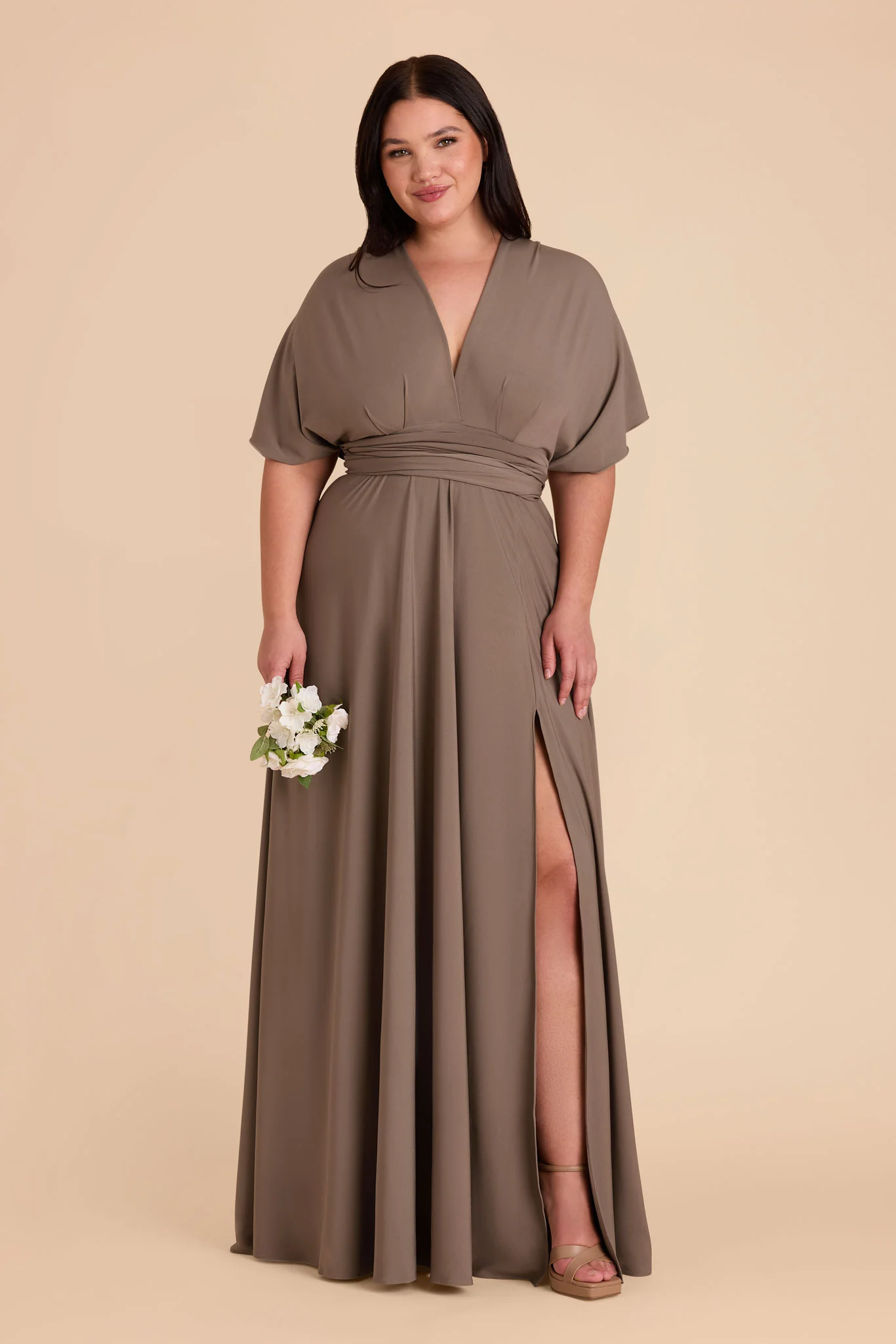 Willow Luxe Stretch Knit Dress - Mocha - Image 39