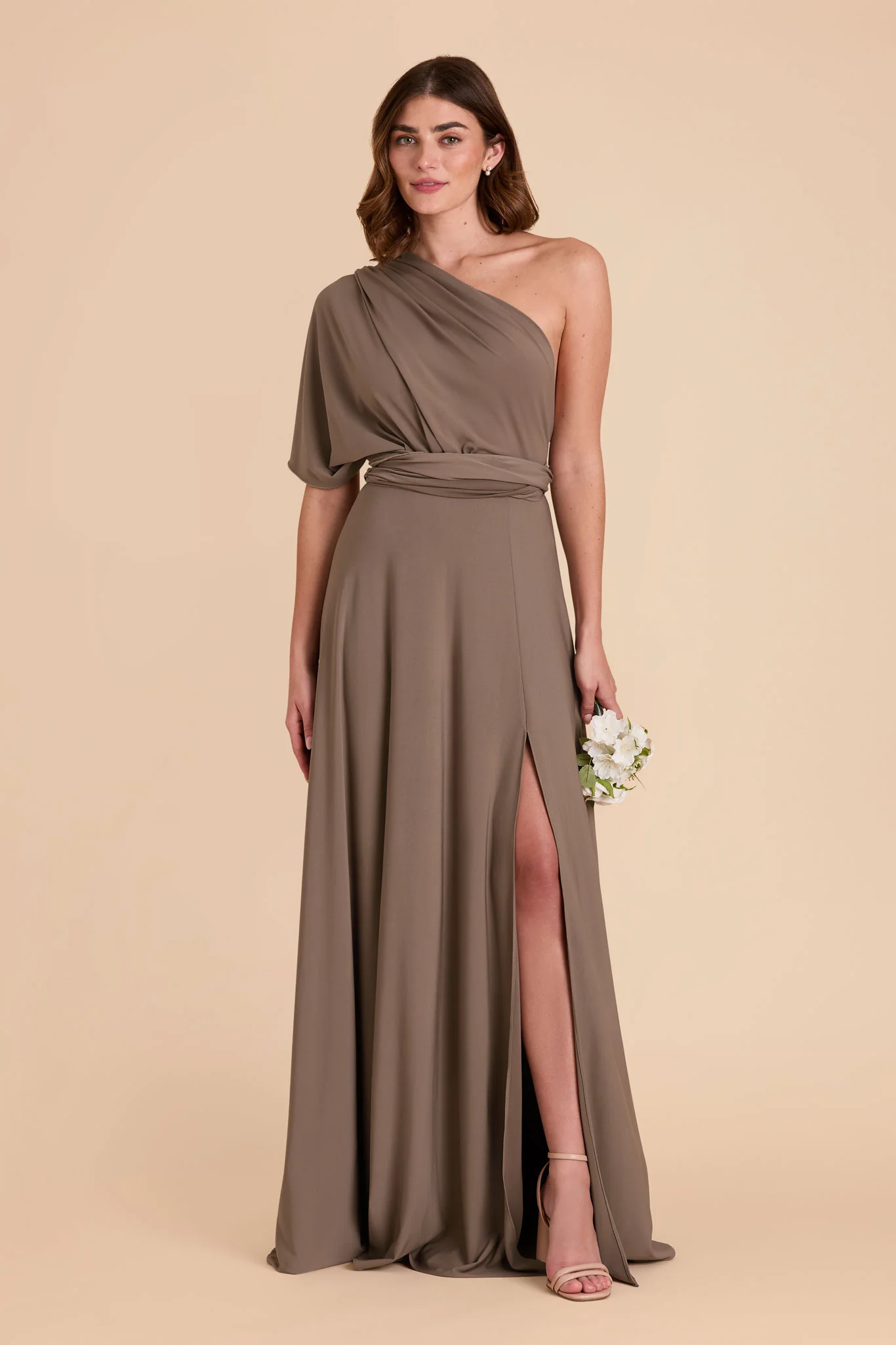 Willow Luxe Stretch Knit Dress - Mocha - Image 4