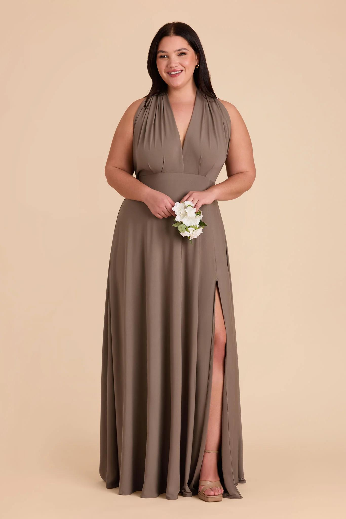 Willow Luxe Stretch Knit Dress - Mocha - Image 41