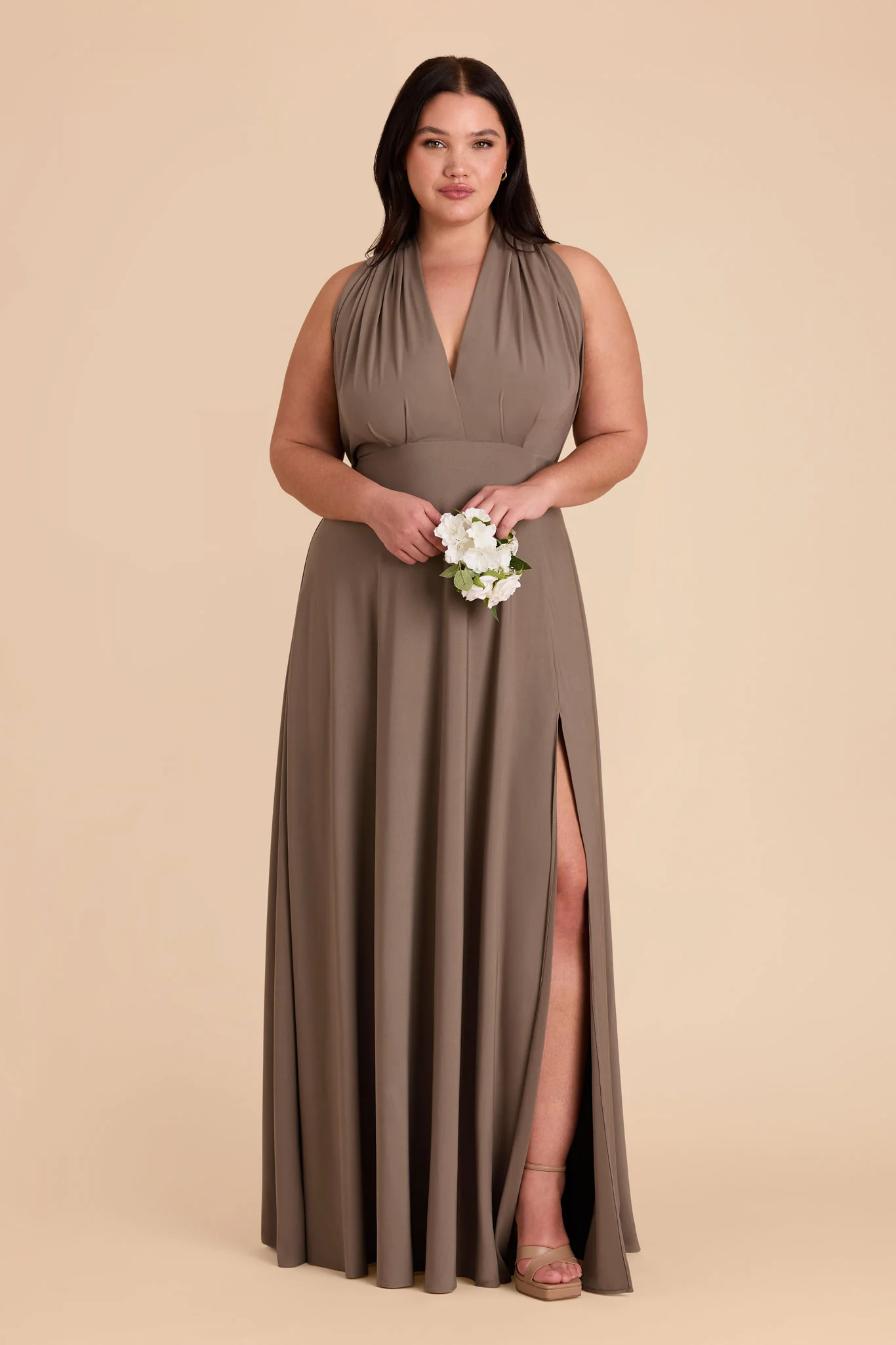 Willow Luxe Stretch Knit Dress - Mocha - Image 42