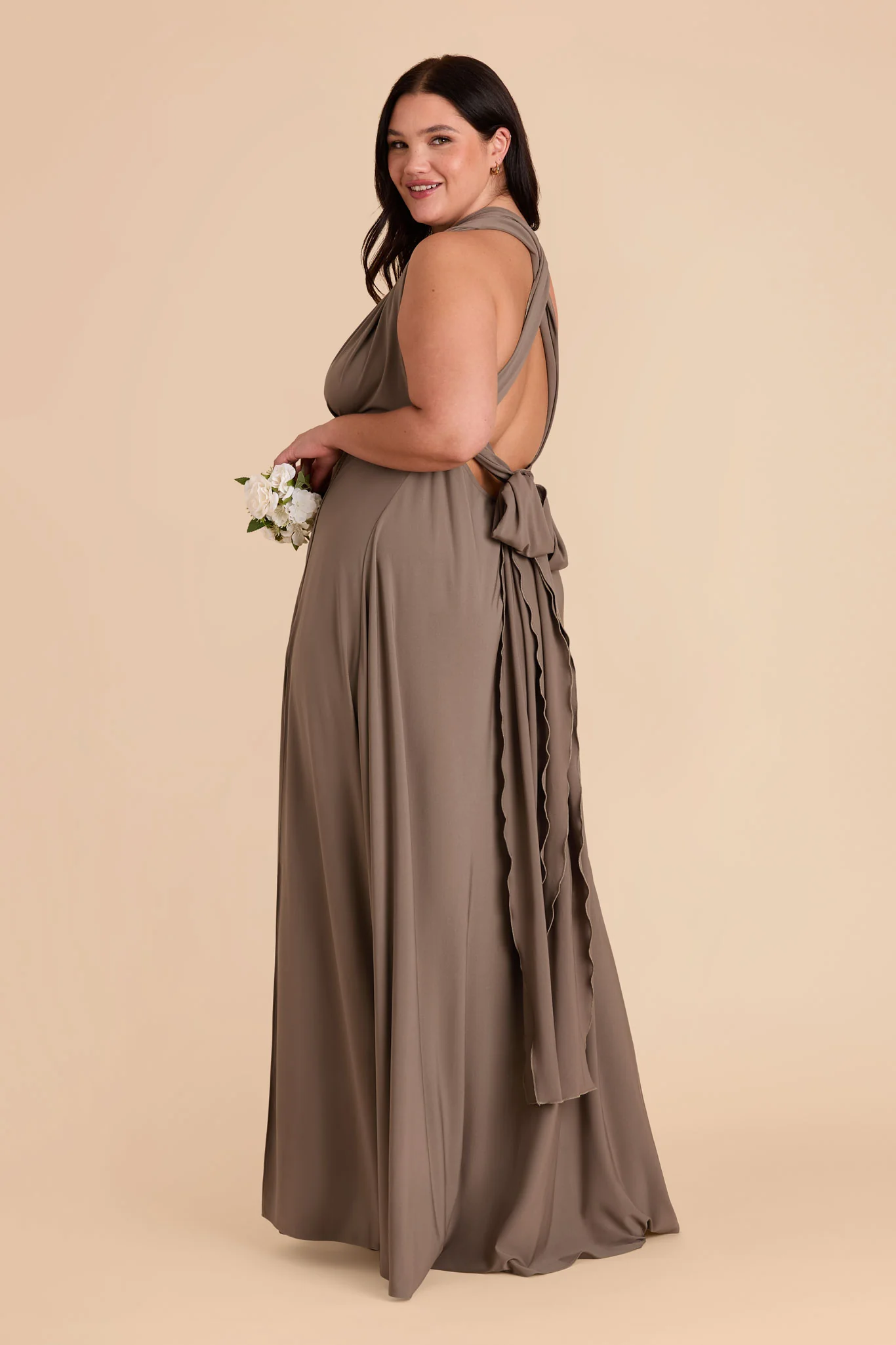 Willow Luxe Stretch Knit Dress - Mocha - Image 44