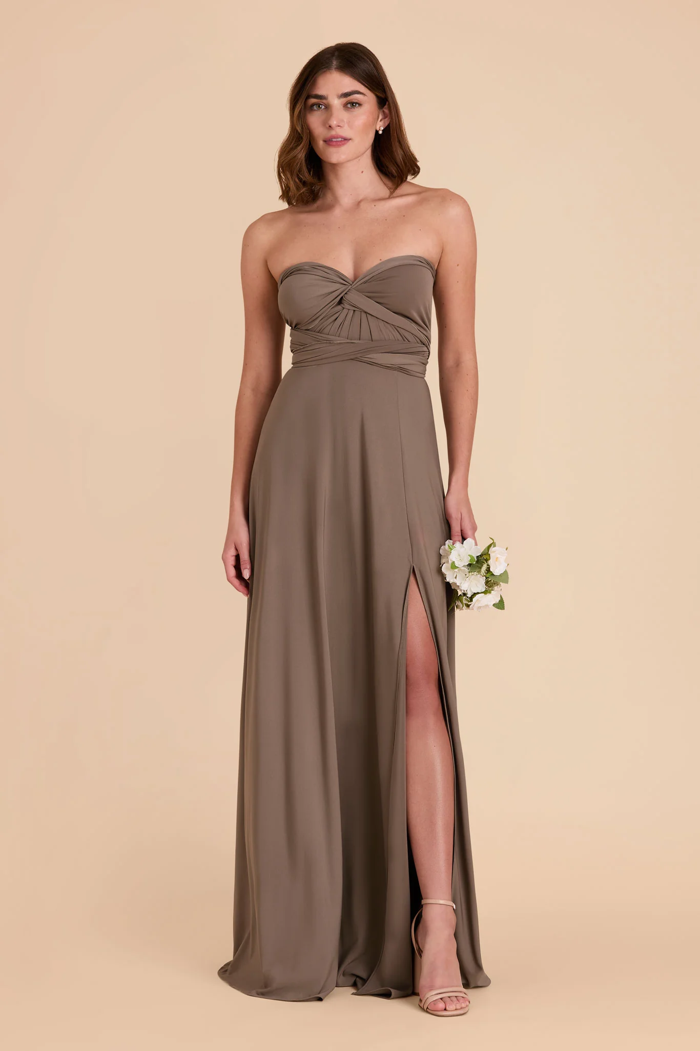 Willow Luxe Stretch Knit Dress - Mocha - Image 6