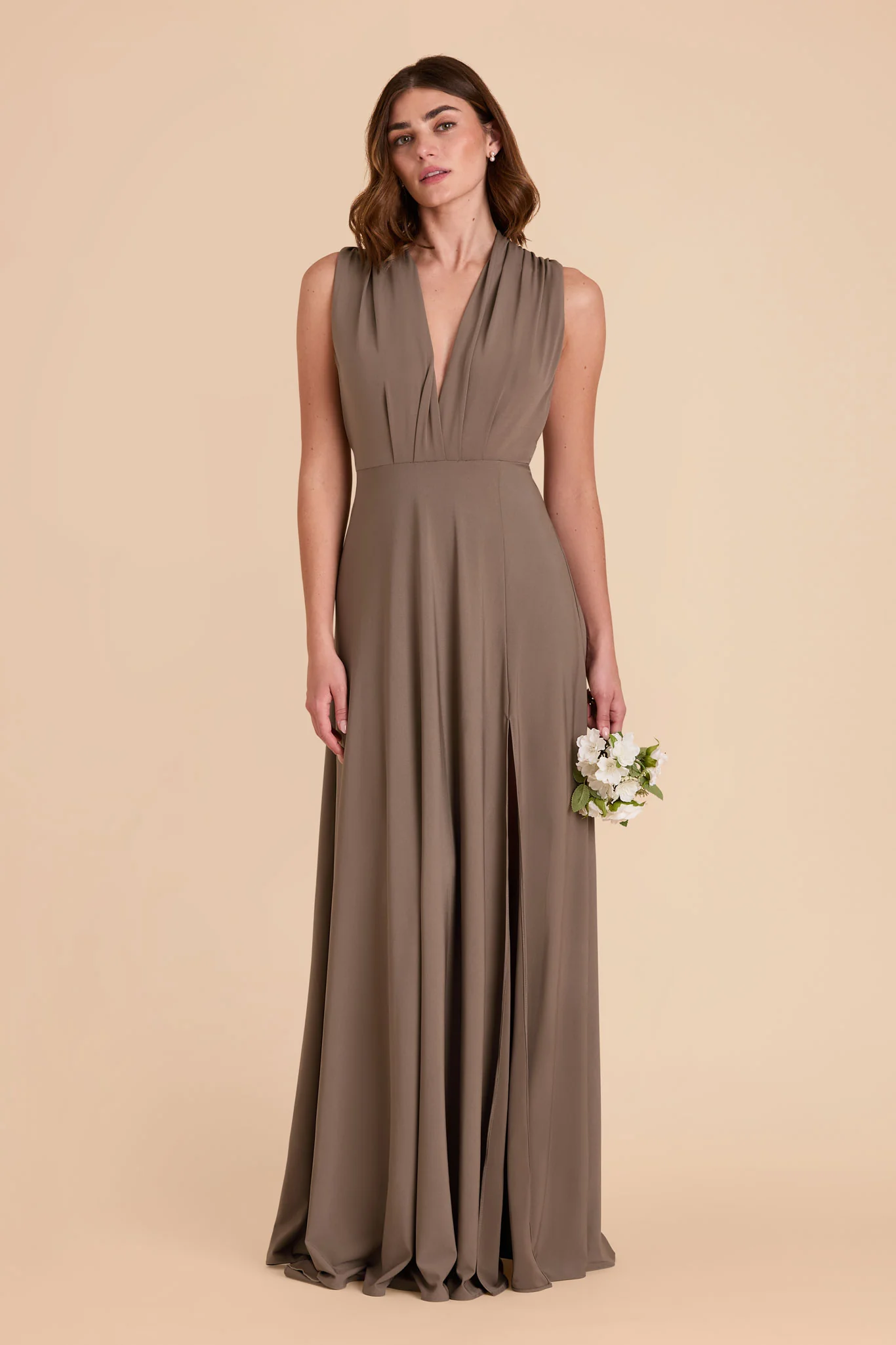 Willow Luxe Stretch Knit Dress - Mocha - Image 8