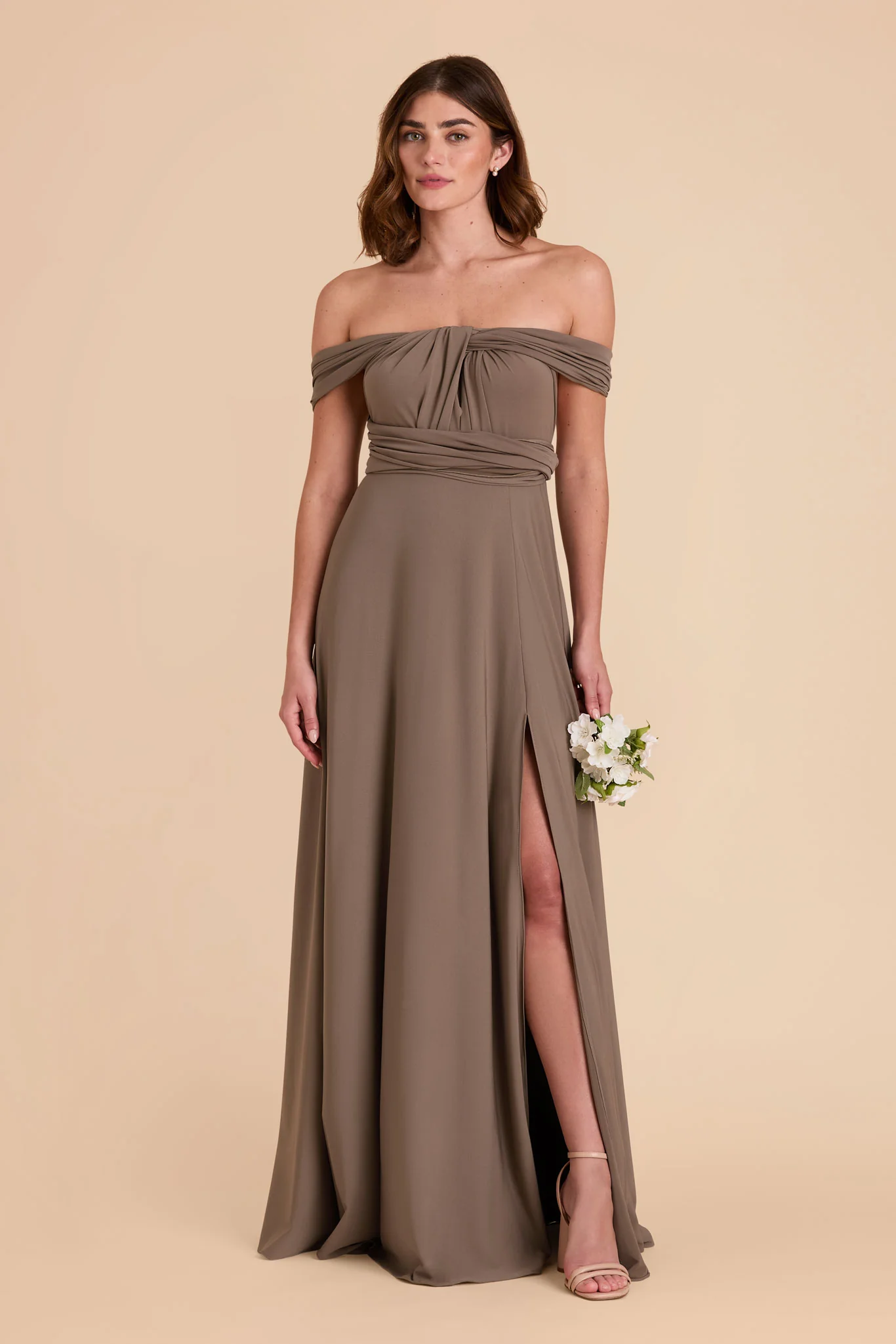 Willow Luxe Stretch Knit Dress - Mocha - Image 9