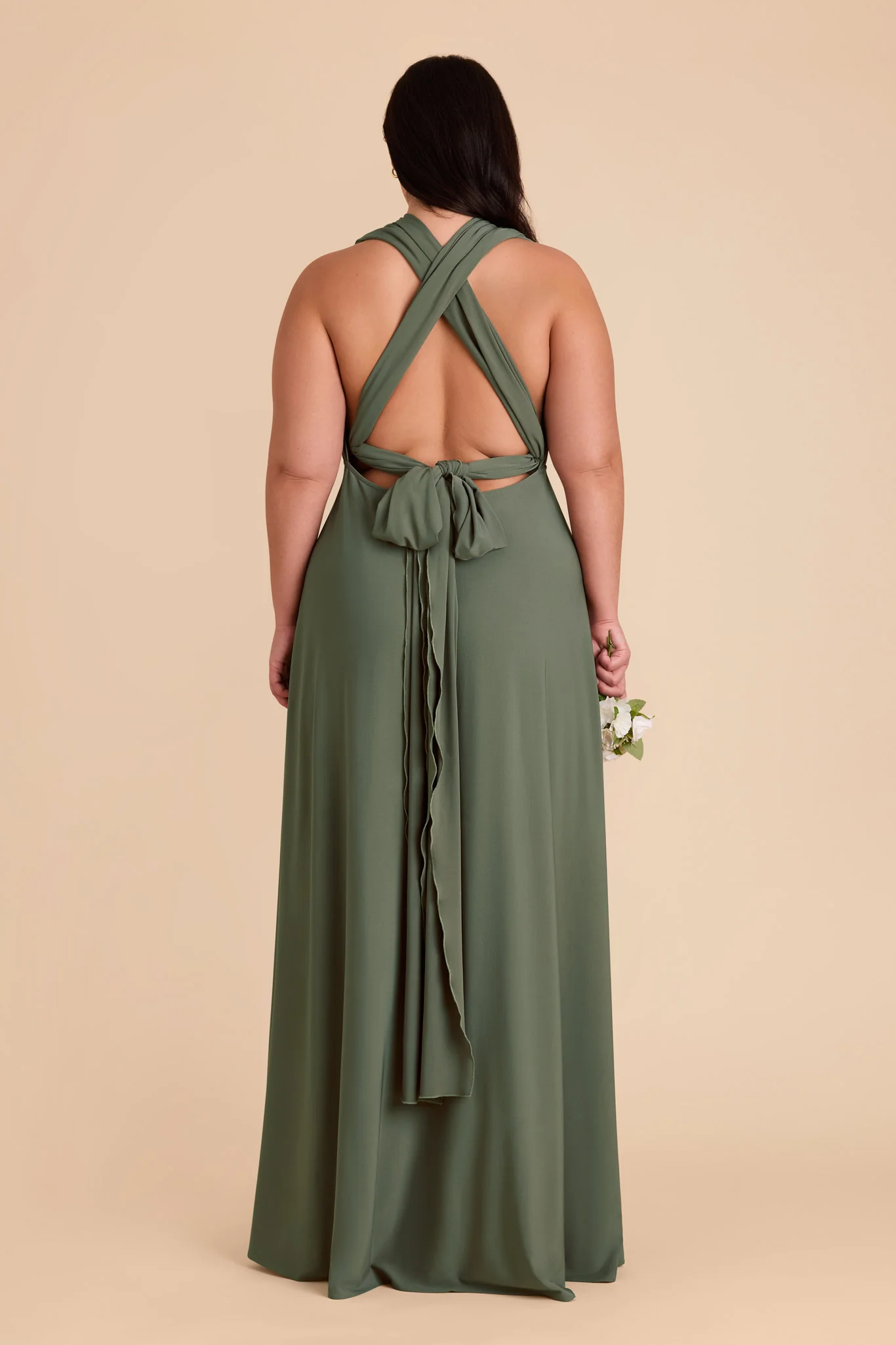 Willow Luxe Stretch Knit Dress - Olive - Image 45
