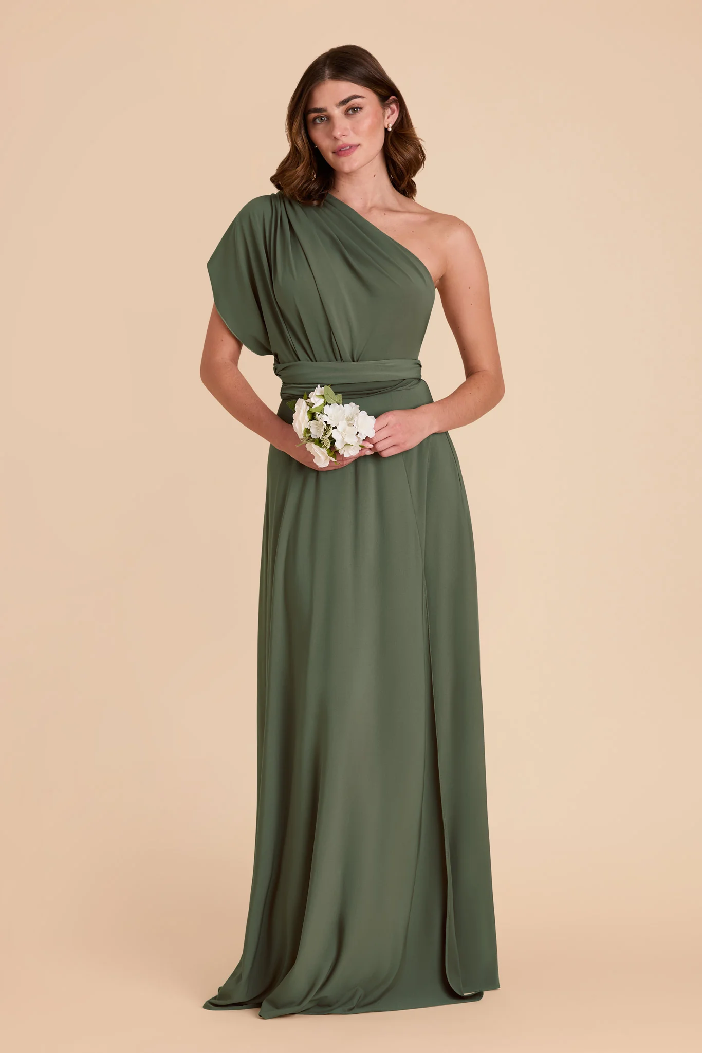 Willow Luxe Stretch Knit Dress - Olive - Image 5