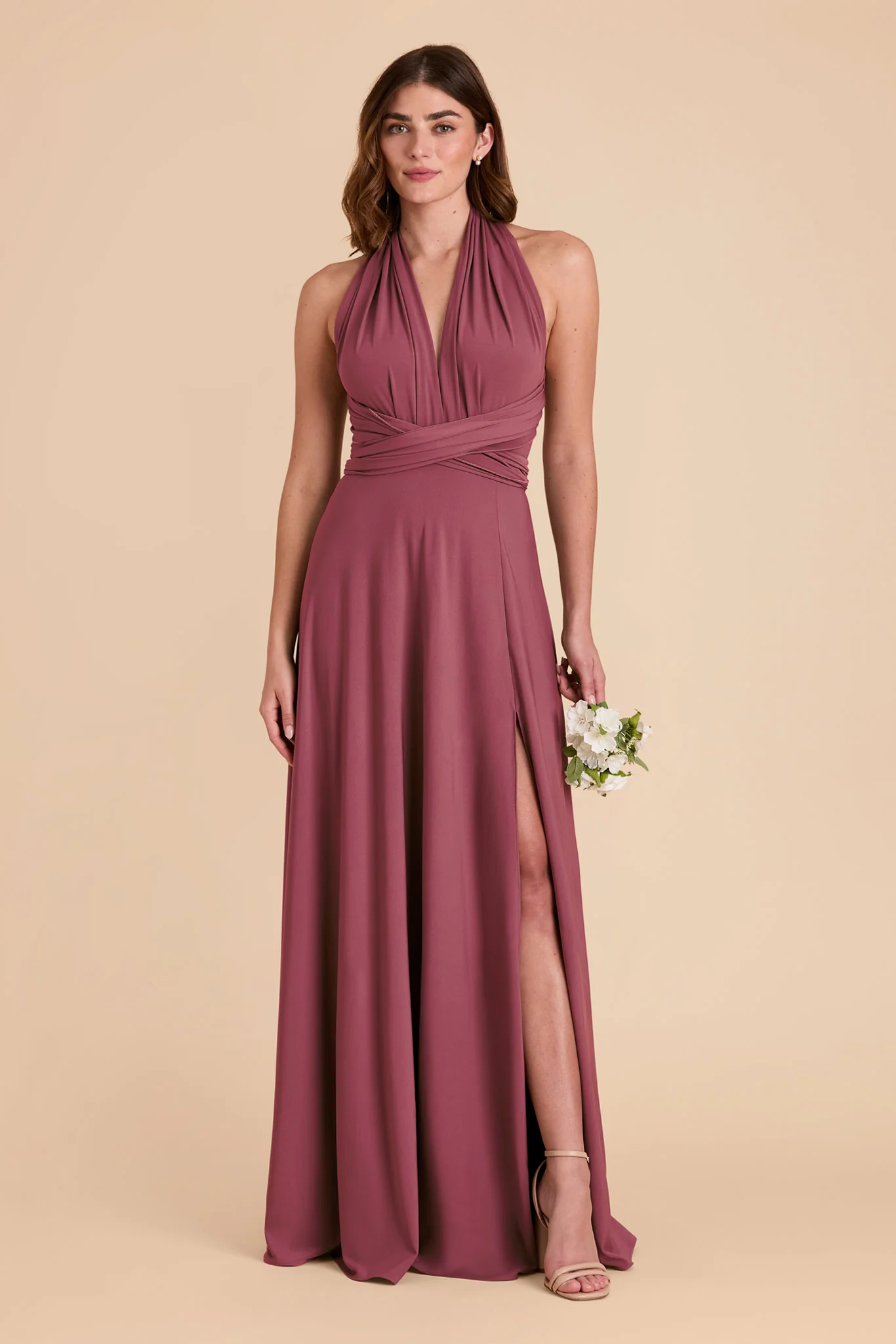 Willow Luxe Stretch Knit Dress - Rosewood