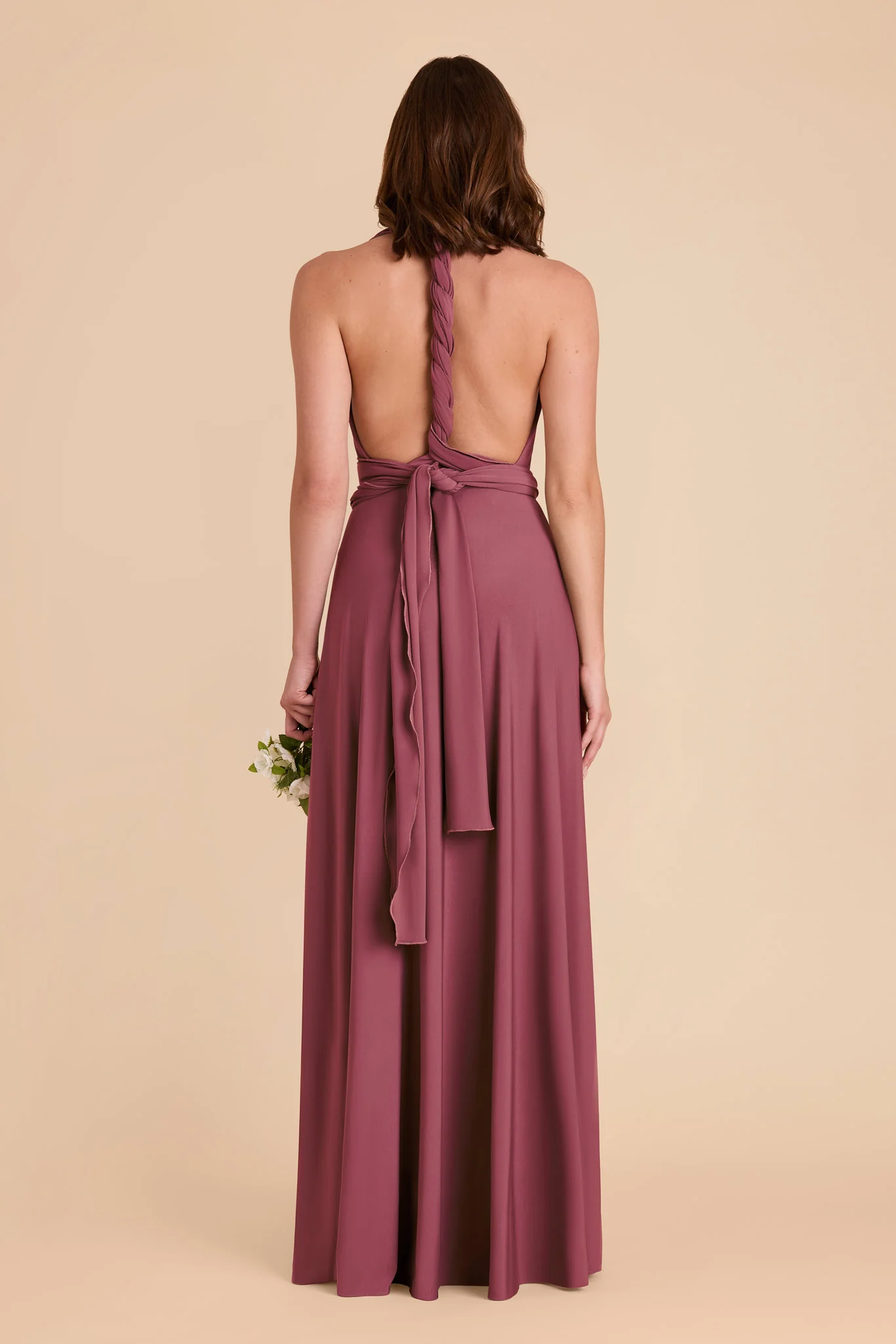 Willow Luxe Stretch Knit Dress - Rosewood - Image 13