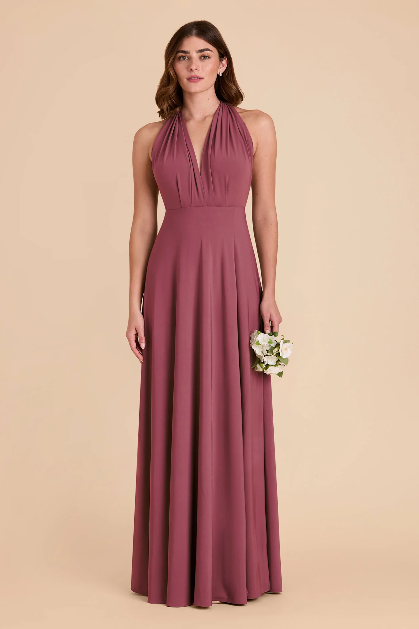 Willow Luxe Stretch Knit Dress - Rosewood - Image 16