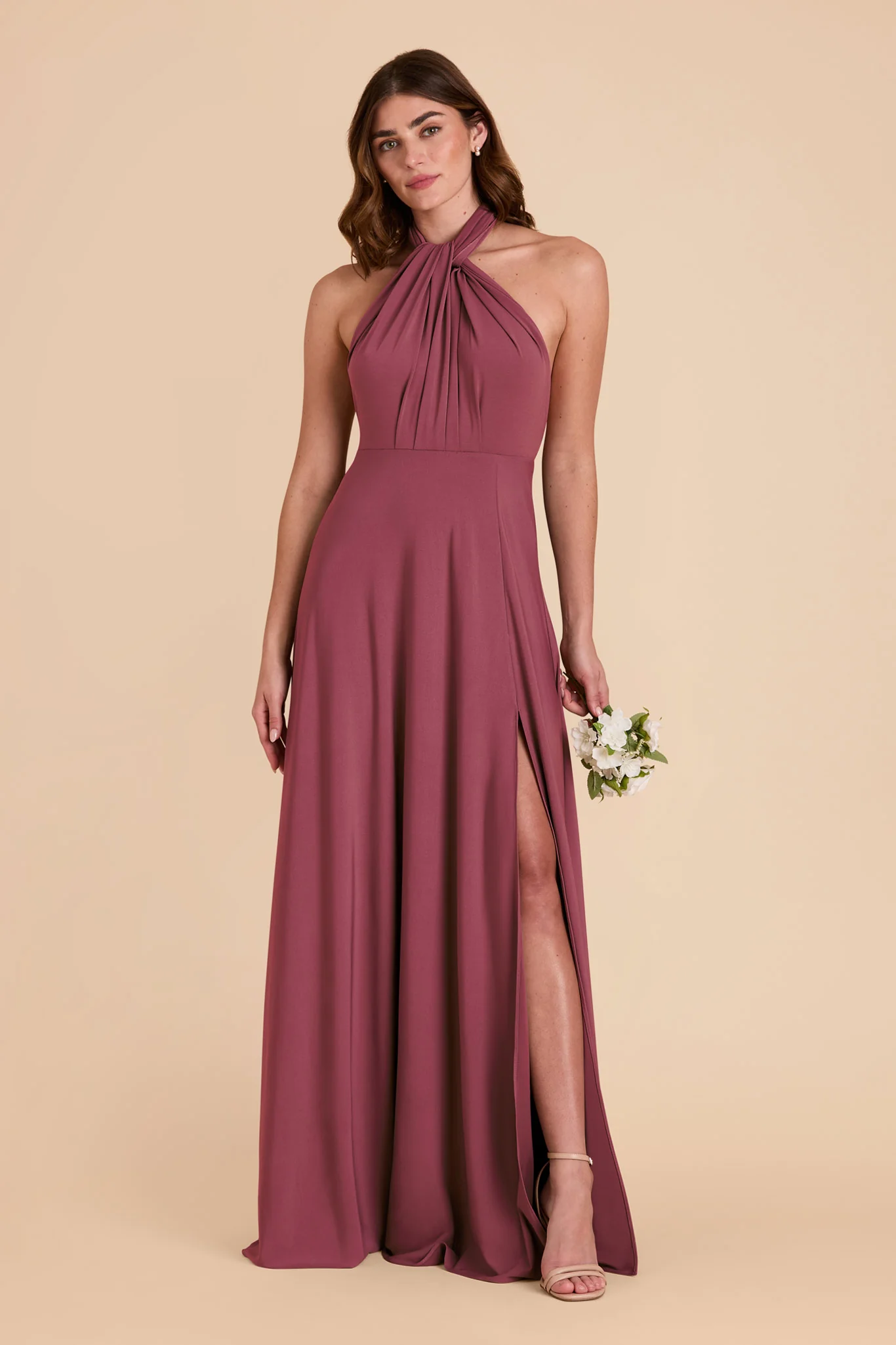 Willow Luxe Stretch Knit Dress - Rosewood - Image 18