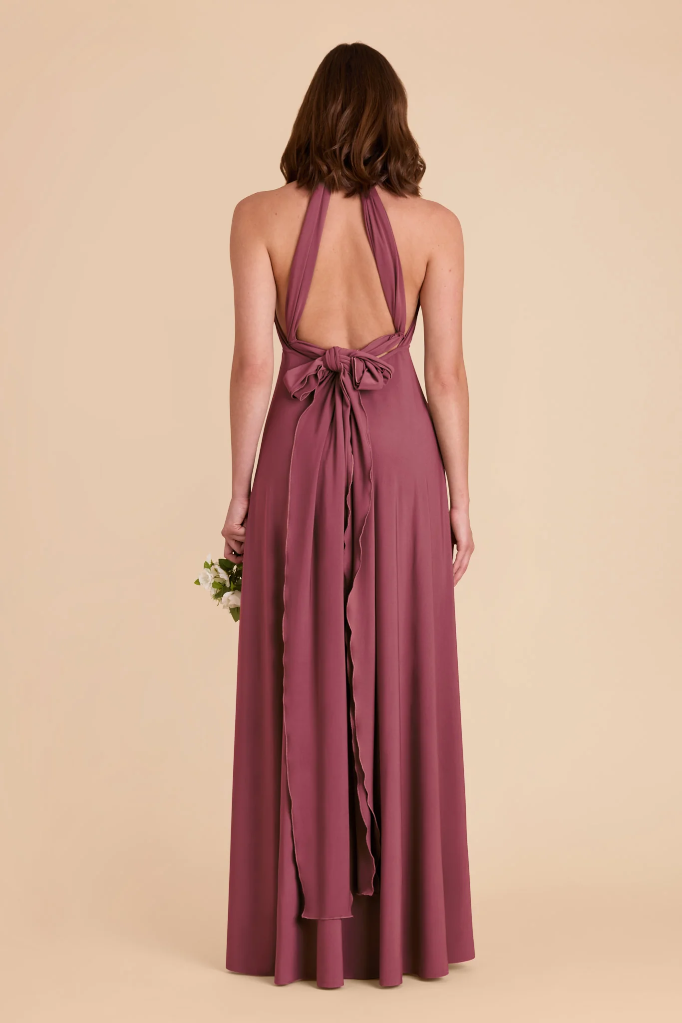 Willow Luxe Stretch Knit Dress - Rosewood - Image 19